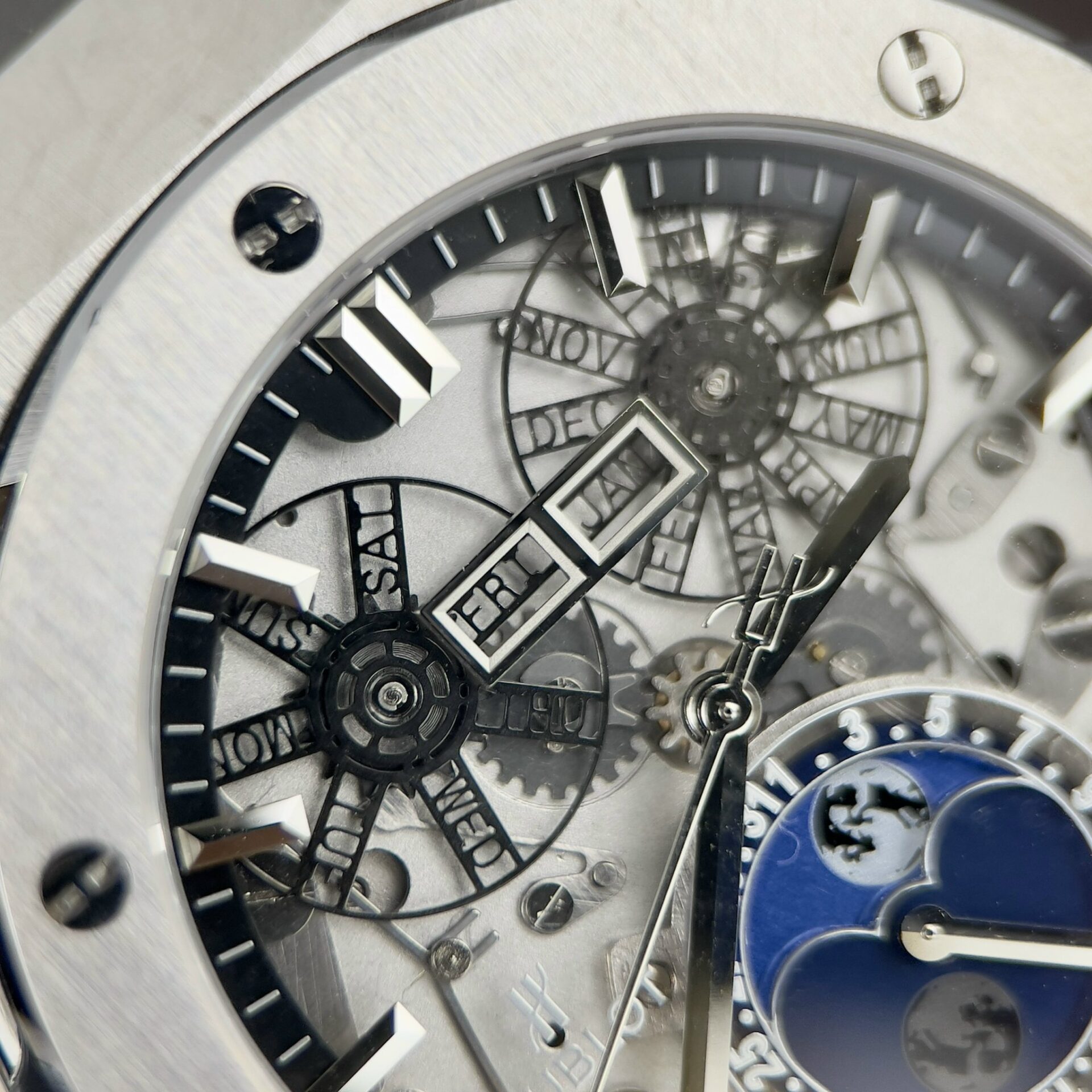 replica Hublot Replica Watches Big Bang Sang Bleu II Titanium White Dial BBF 45mm WATCHES 3 