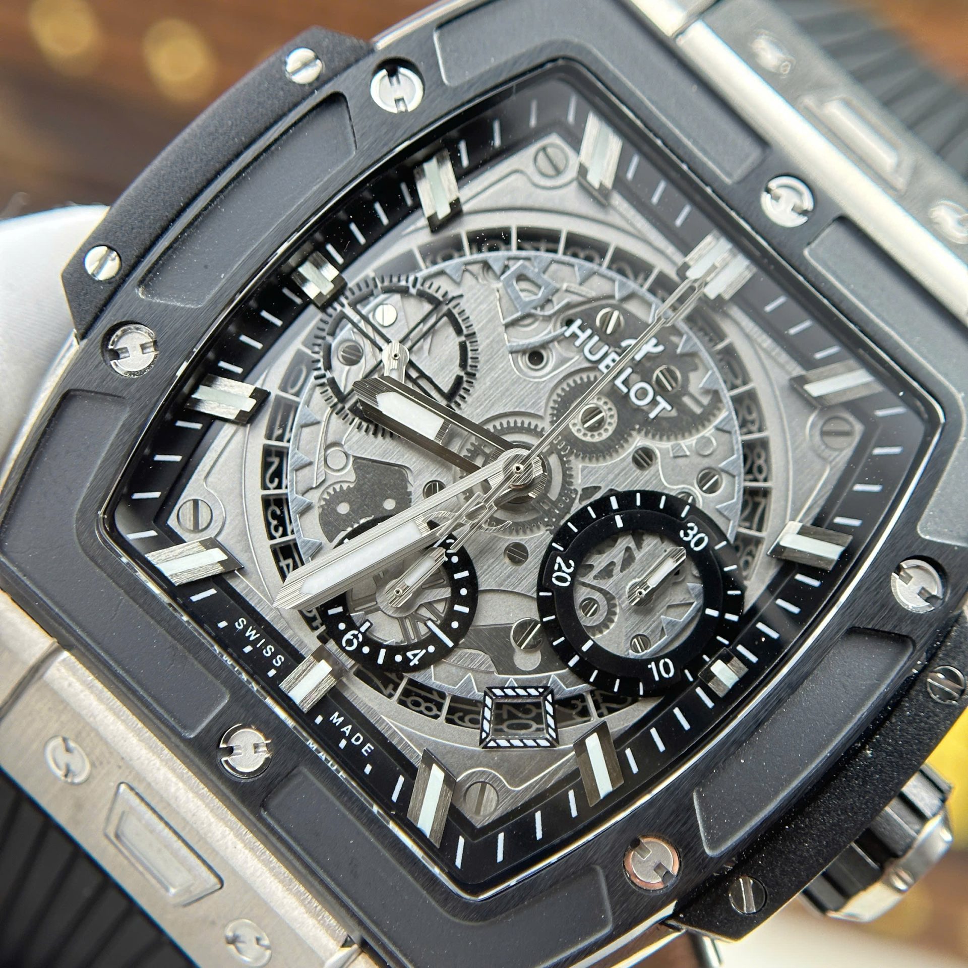 replica Hublot Replica Watch Big Bang Unico King Gold Rubber Strap BBF Factory 42mm WATCHES 3 