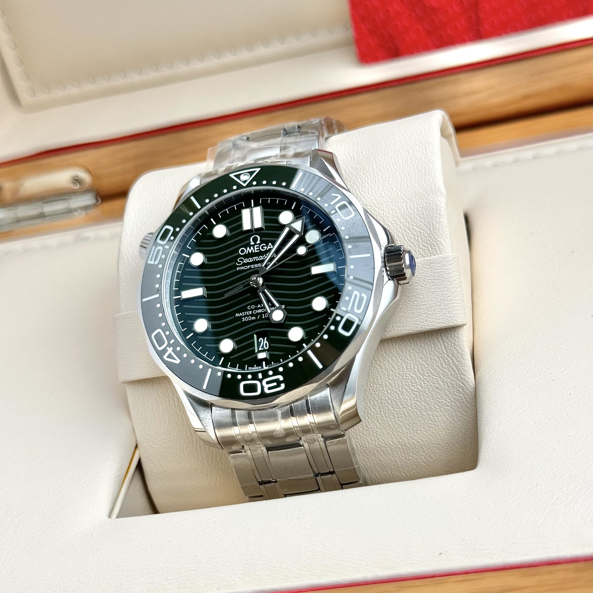 replica Omega Best Replica Watch Seamaster Aqua Terra Blue Dial Rubber Strap 43mm WATCHES 3 