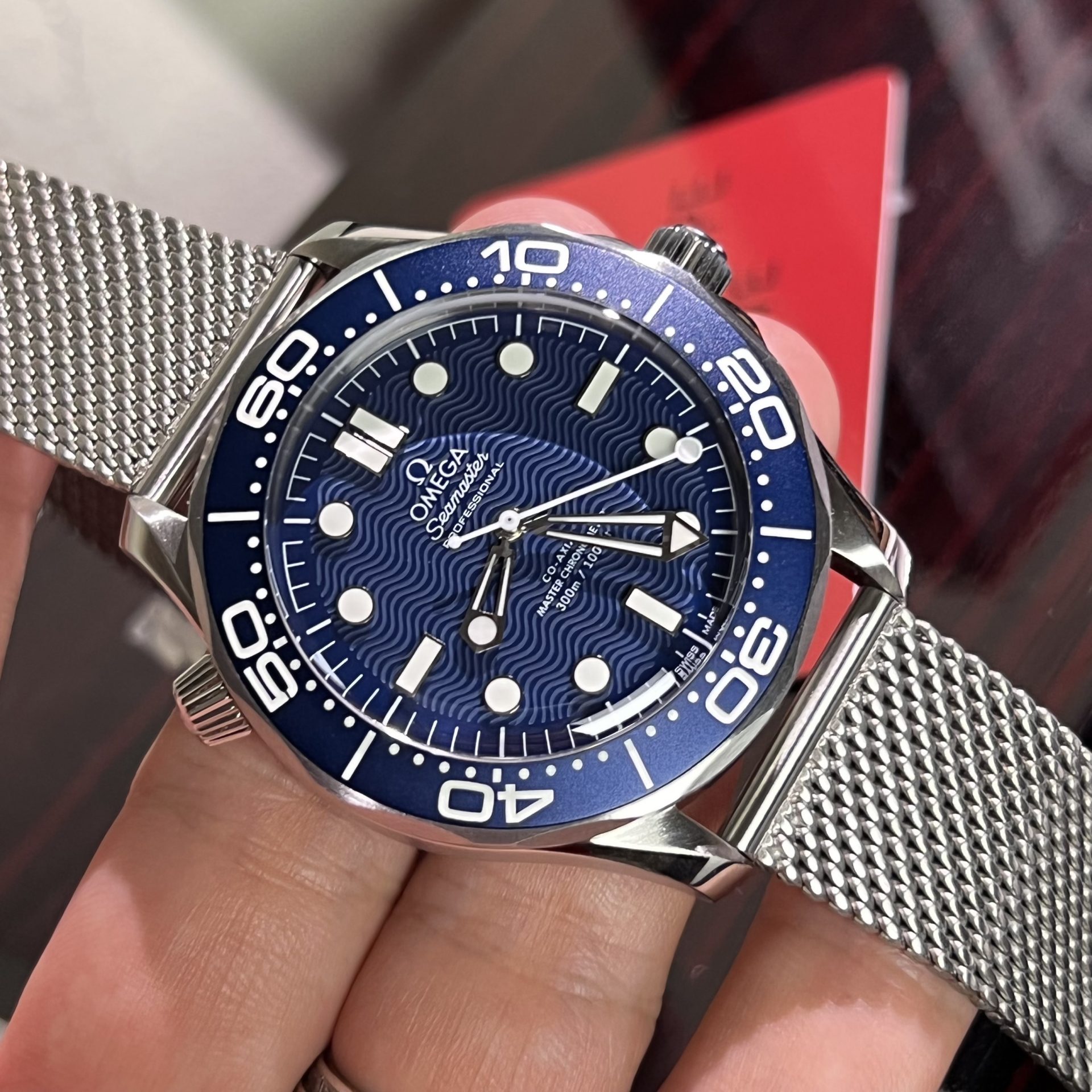 replica Omega Replica Watches Seamaster Blue Dial VS Factory 42mm WATCHES 3 