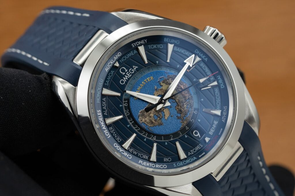 replica Omega Seamaster Aqua Terra Worldtimer Dial Blue Replica Watch VS Factory 43mm WATCHES 3 