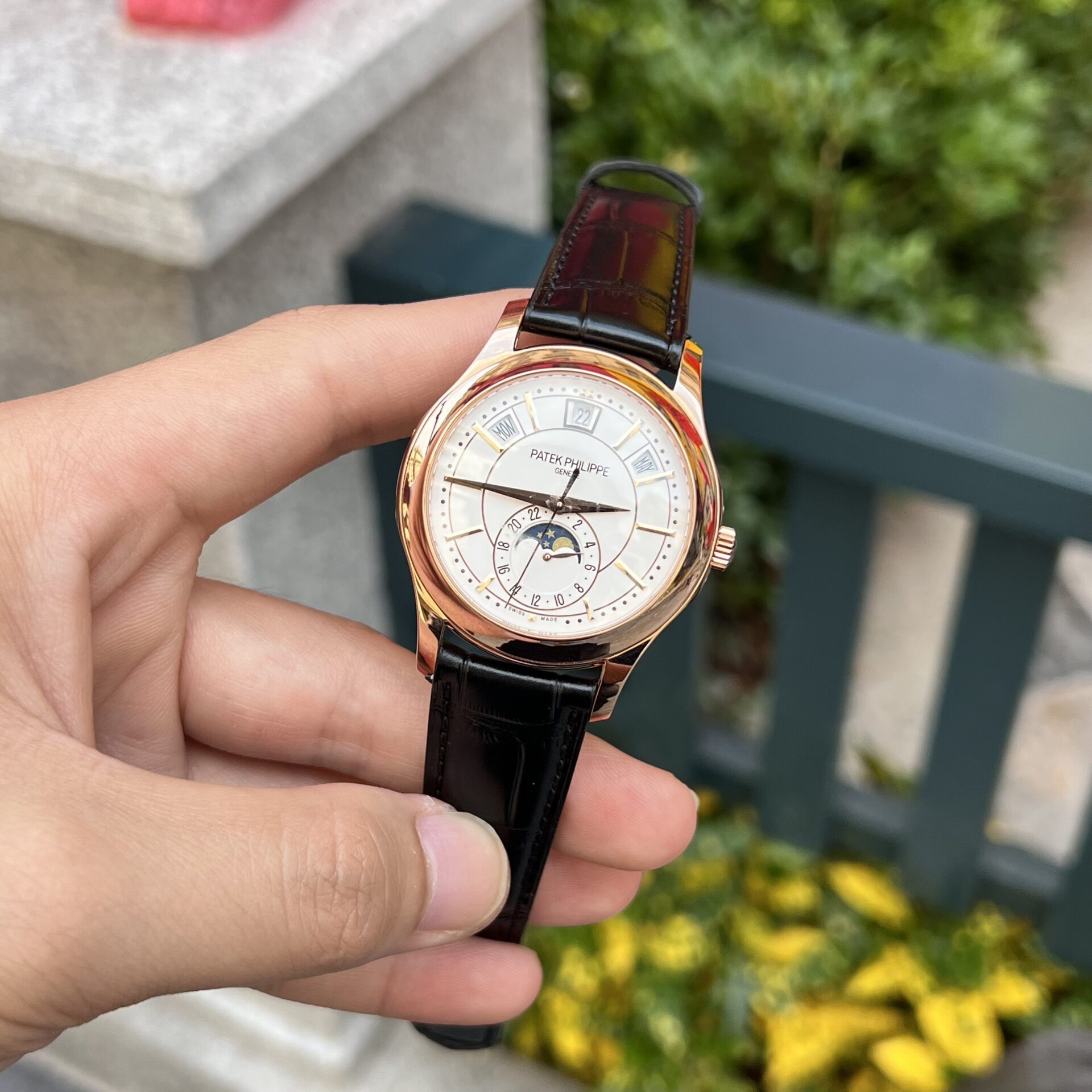 replica Patek Philippe Replica Watch Aquanaut 5067 Dial Brown Custom Diamonds Moissanite 35.6mm WATCHES 3 