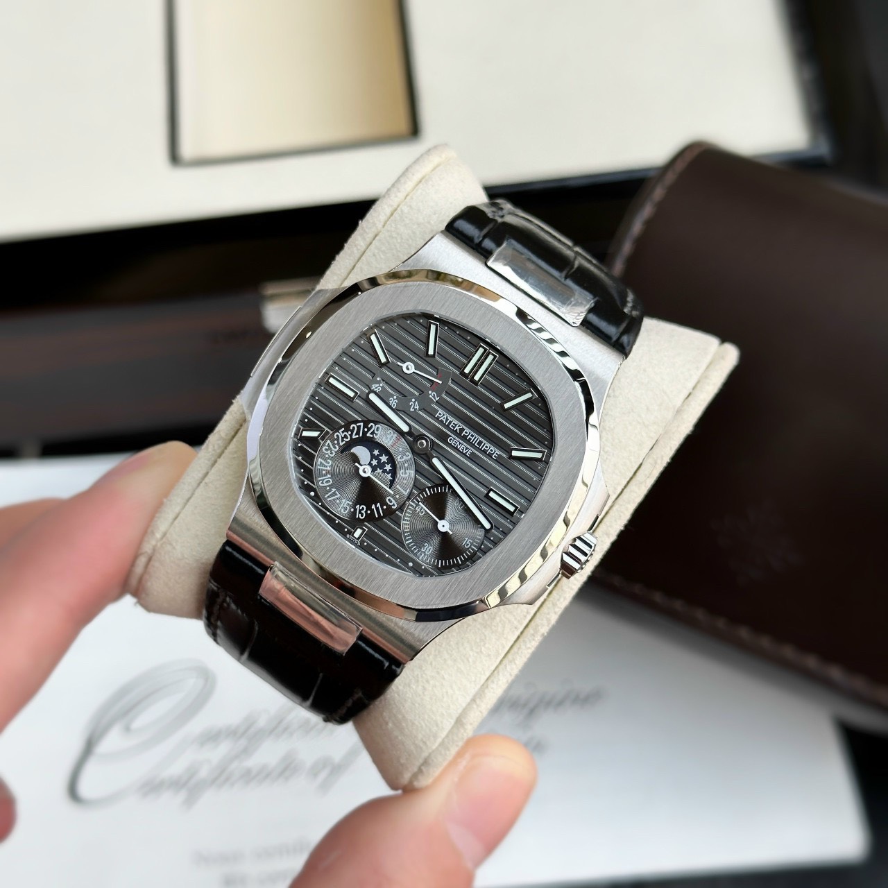 replica Patek Philippe Fake Watch Complications 5961P Dial Blue TW Factory 40.5mm WATCHES 3 
