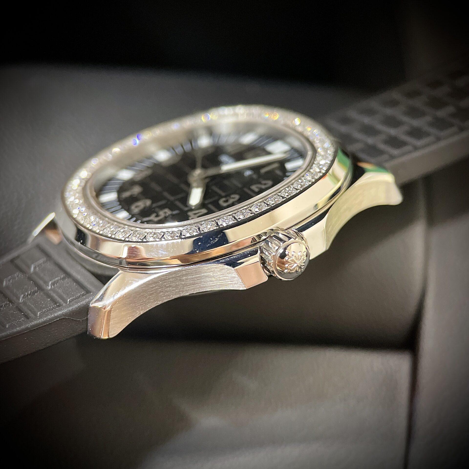 replica Patek Philippe Replica Watches Aquanaut 5168G Blue Rubber Strap GR Factory 42mm WATCHES 3 