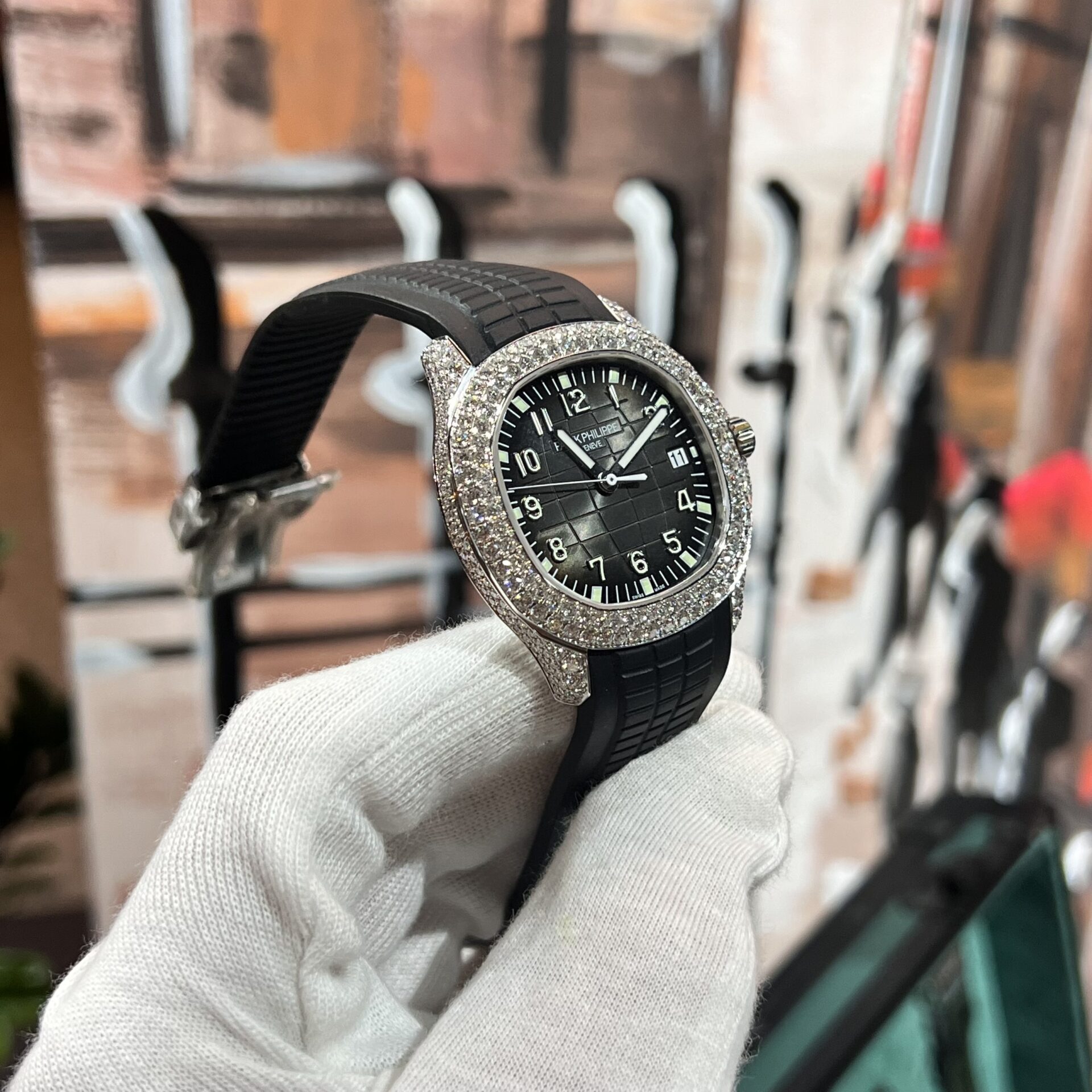 replica Patek Philippe Best Replica Watch Nautilus 5719 Custom CVD Diamond And White Gold 40mm WATCHES 3 
