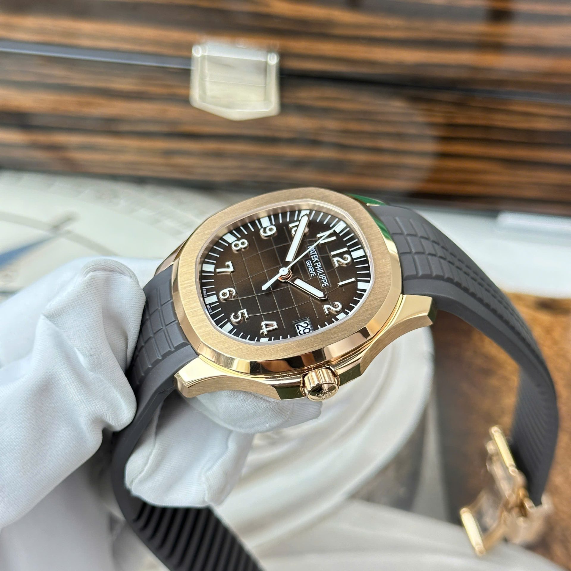 replica Patek Philippe Best Replica Watch Grand Complications 6104R Custom Solid Gold Watch and Diamonds 44mm WATCHES 3 
