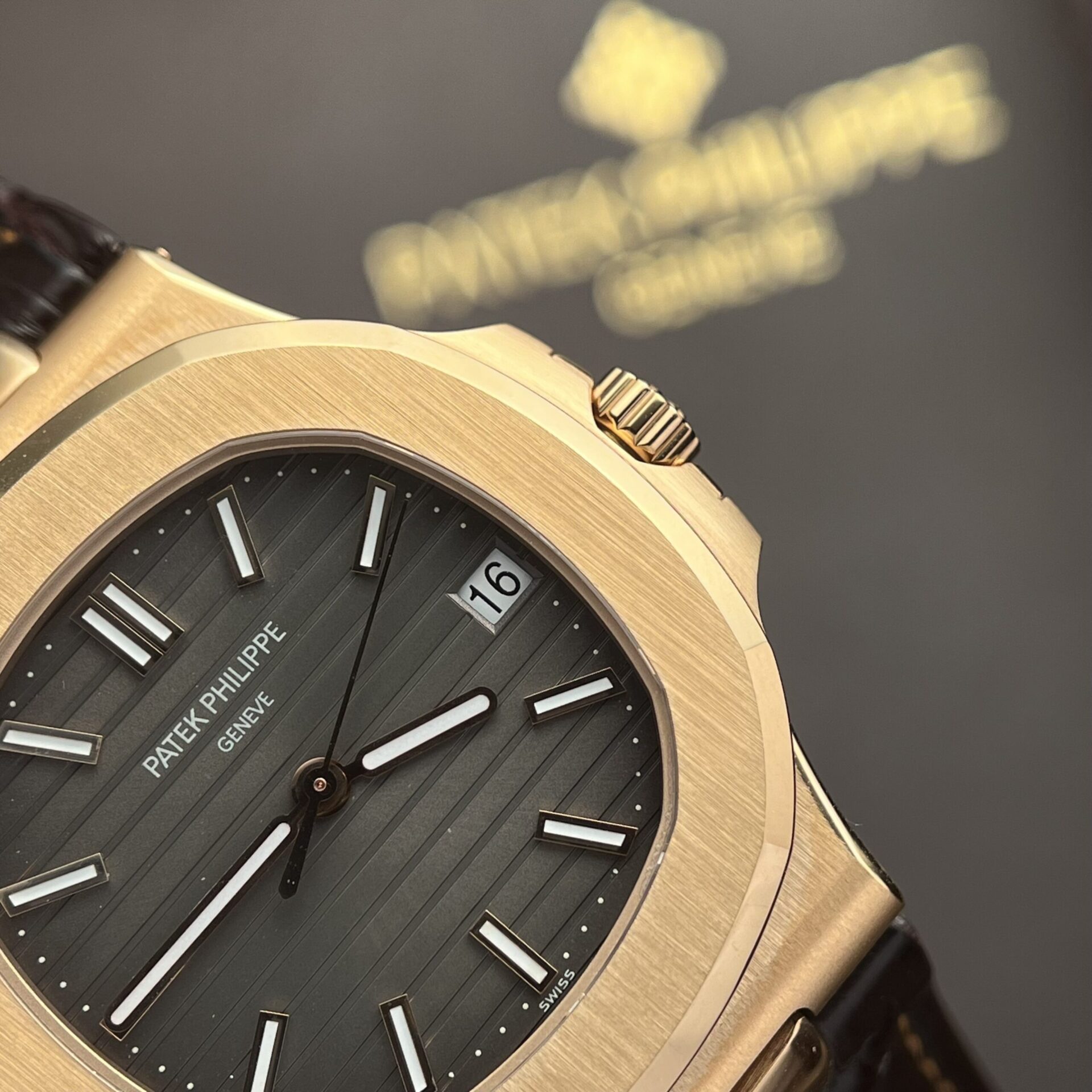 replica Patek Philippe Best Replica Watch Nautilus 5712R Brown Dial 18K Solid Gold 40mm WATCHES 3 