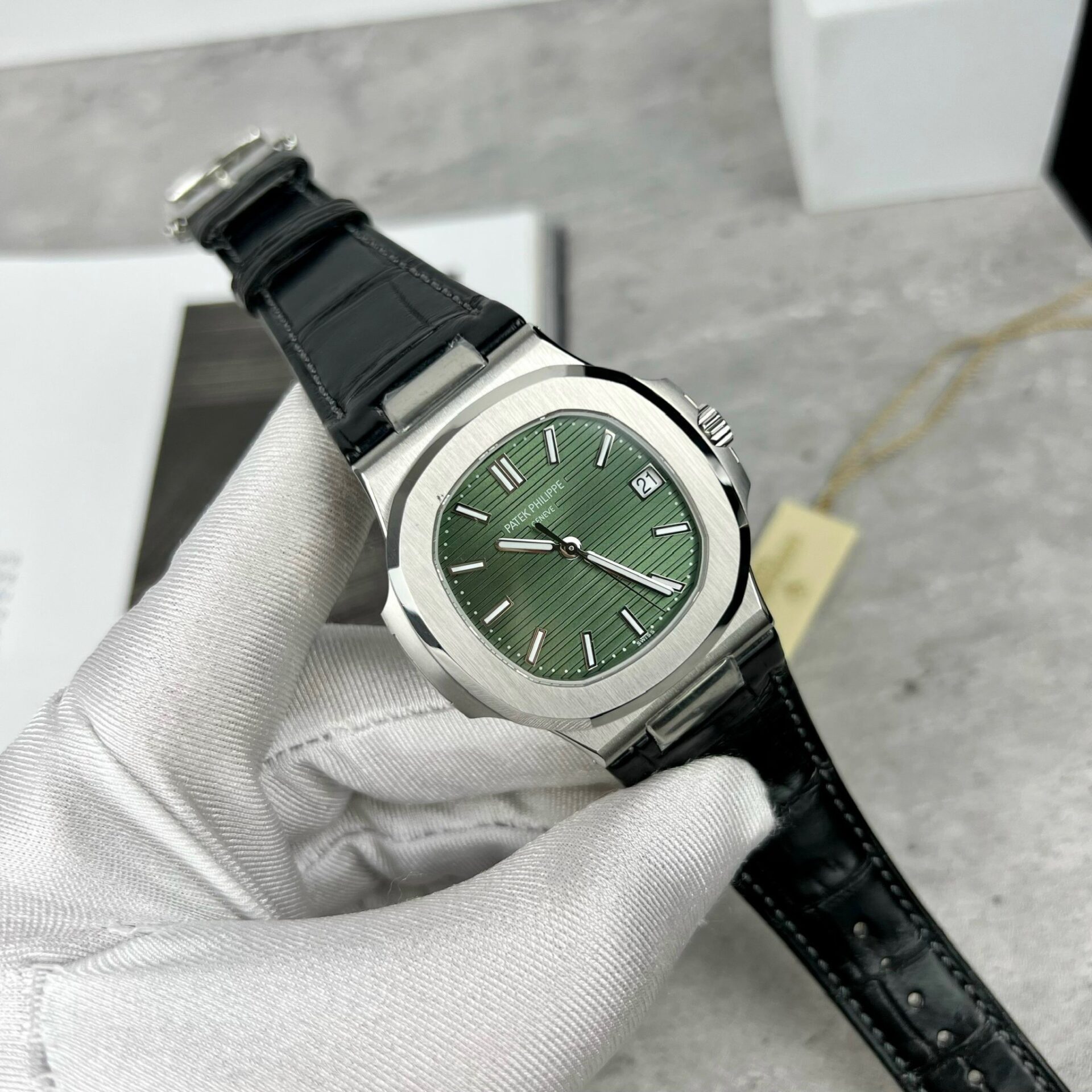 replica Patek Philippe Replica Watch Complications 5905G Dial Green 42mm WATCHES 3 