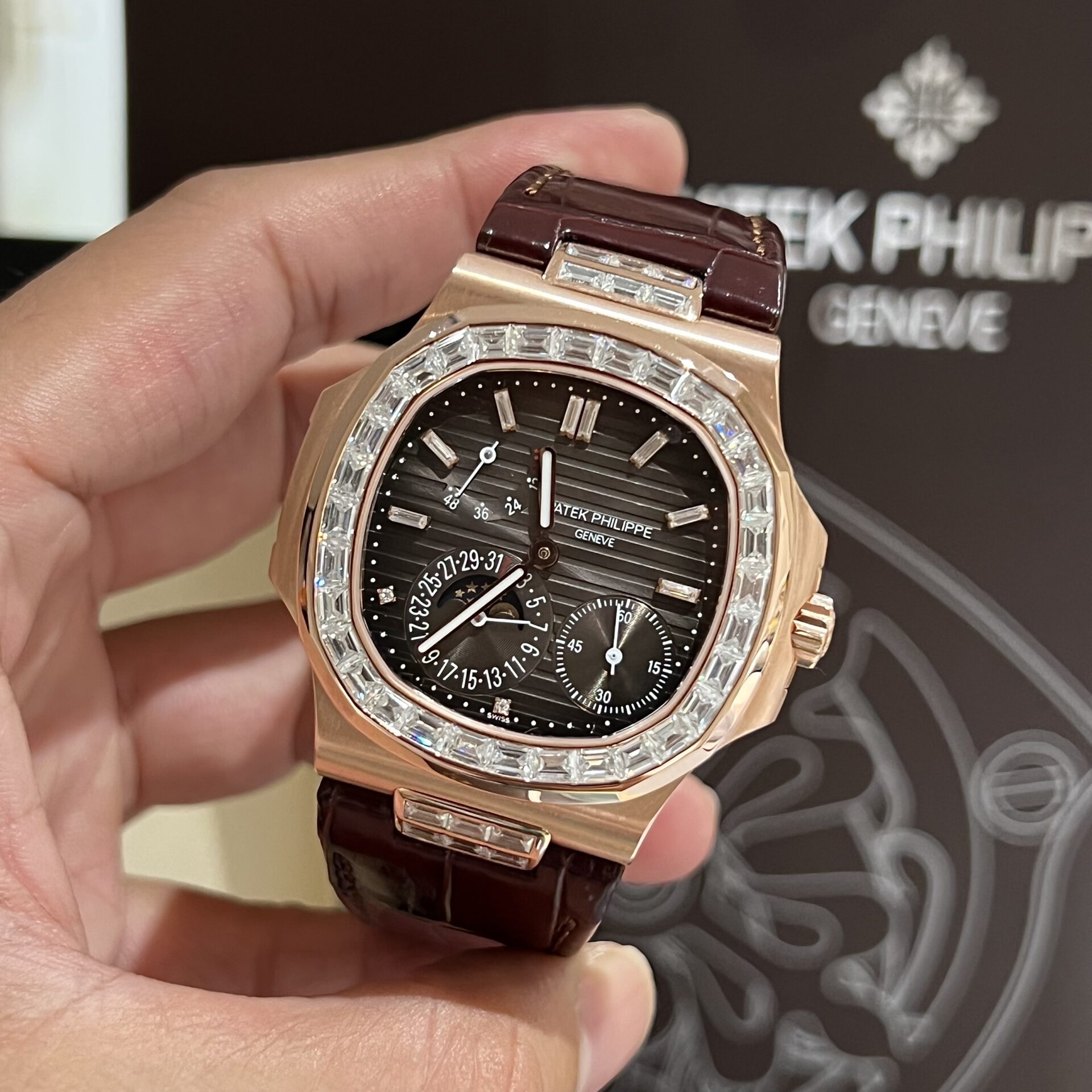 replica Patek Philippe Replica Watches Aquanaut 5168G Blue Rubber Strap GR Factory 42mm WATCHES 3 