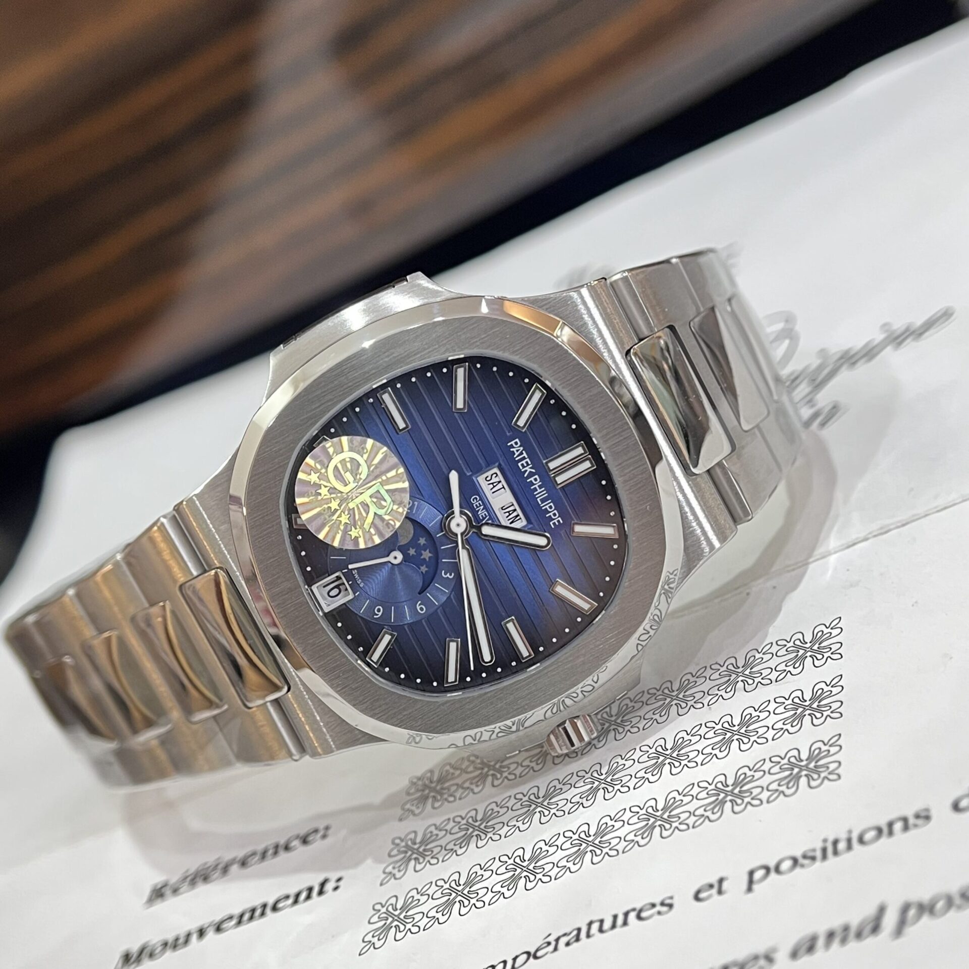 replica Patek Philippe Best Replica Watch Nautilus 5719 Gold Wrapped & Moissanite Diamonds Custom 40mm WATCHES 3 