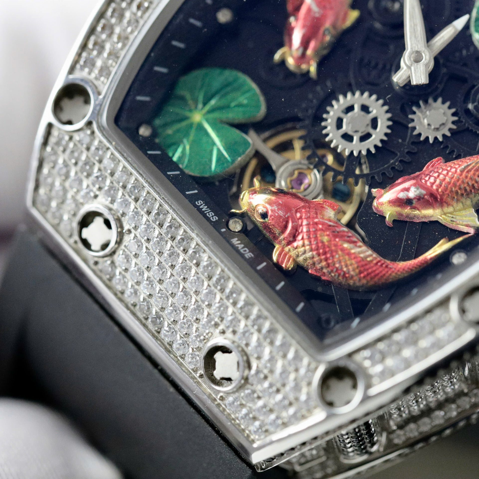 replica Richard Mille Best Replica Watch RM07-01 Red Carbon Rubber Strap 32x46mm WATCHES 3 