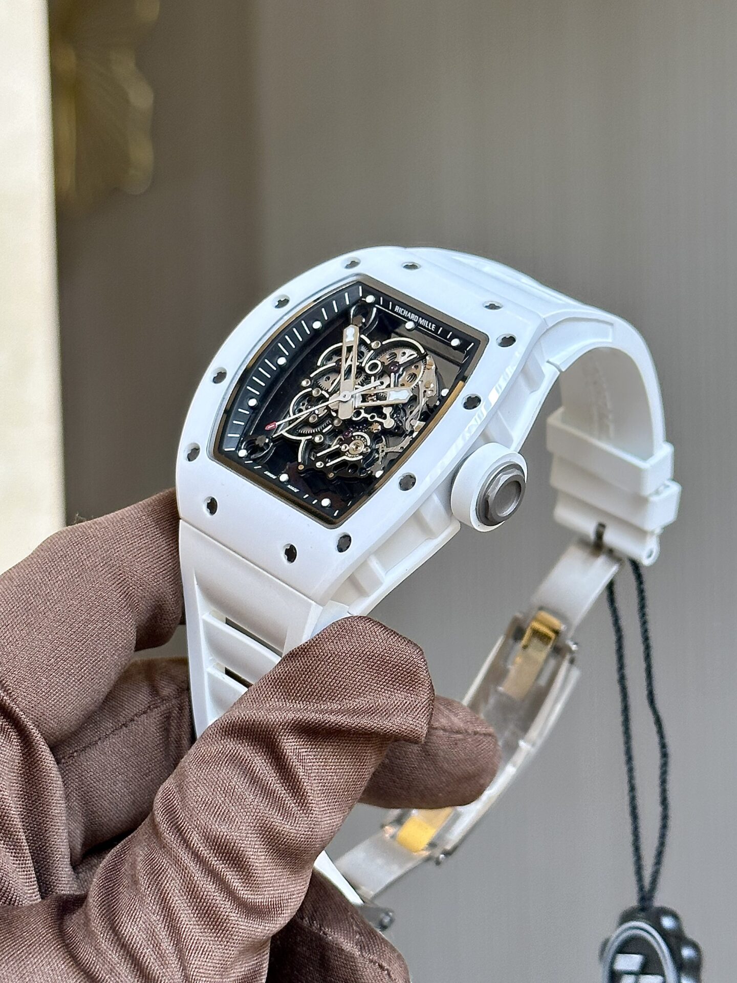 replica Richard Mille Best Replica Watches RM07 Black Ceramic 36mm WATCHES 3 
