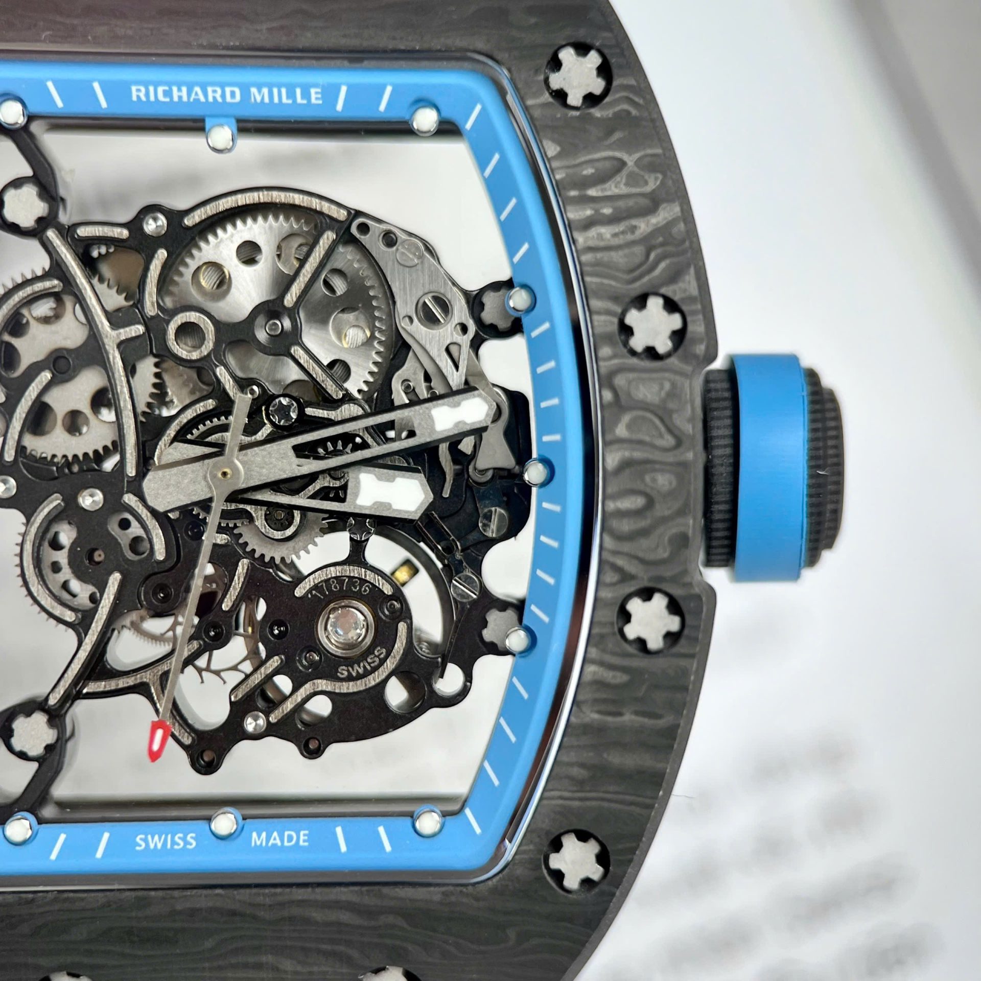 replica Richard Mille Replica Watch RM35-01 Carbon Rubber Strap BBR Factory 44mm WATCHES 3 