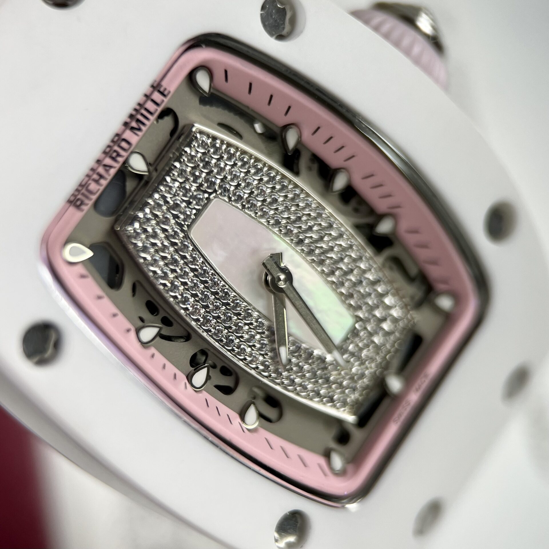 replica Richard Mille Best Replica Watch RM07-01 Red Carbon Rubber Strap 32x46mm WATCHES 3 
