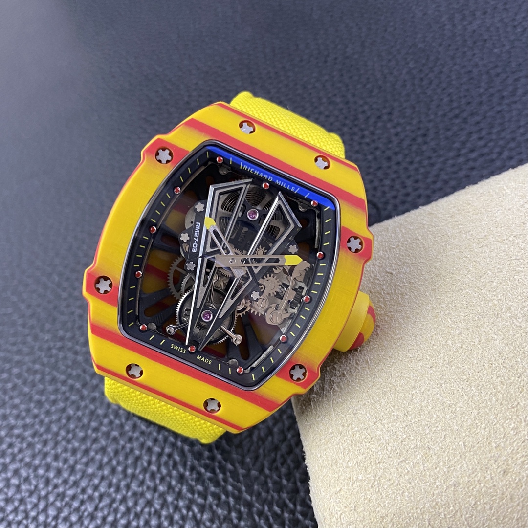 replica Richard Mille Best Replica Watch RM07 Black Ceramic 36mm WATCHES 3 