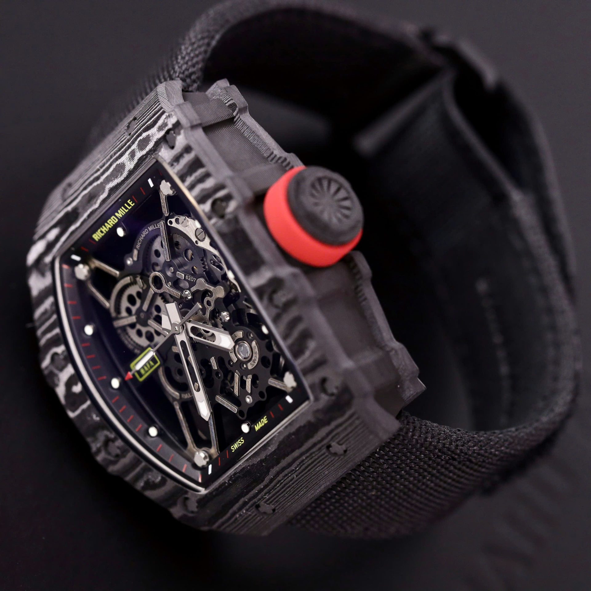 replica Richard Mille Replica Watch RM055 Bubba Watson Black Ceramic BBR Factory 45mm WATCHES 3 