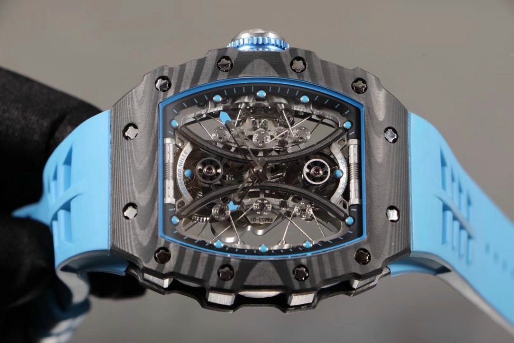 replica Richard Mille Replica Watches RM07-01 Red Carbon Rubber Strap 32x46mm WATCHES 3 