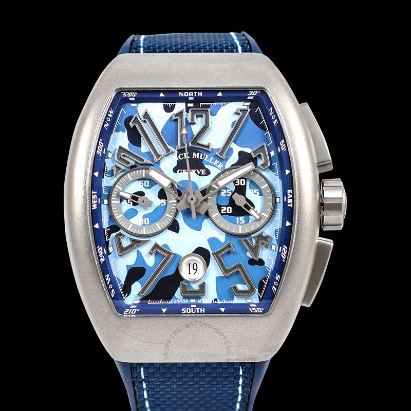 replica Franck Muller VANGUARD V 45 CC DT CAMO TT MC BL WATCHES 3 