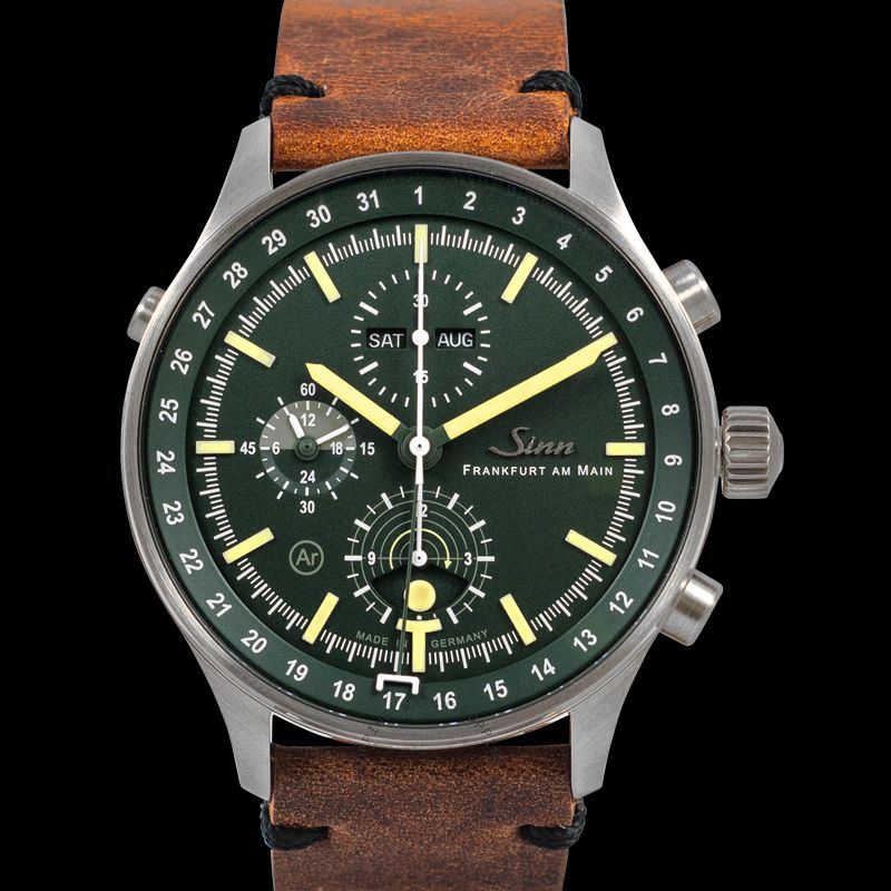 replica Sinn Instrument Chronographs 3006.011-Leather-CIVS0-Brw-DSB WATCHES 3 