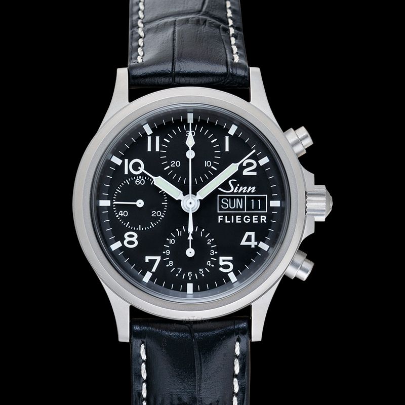 replica Sinn Instrument Chronographs 356.022-Leather-CWAE-Blk-CSW WATCHES 3 