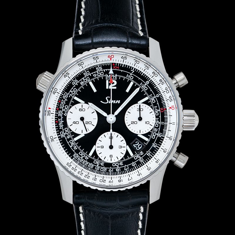 replica Sinn Instrument Chronographs 903.040-Leather-CAE-Blk-CSW WATCHES 3 