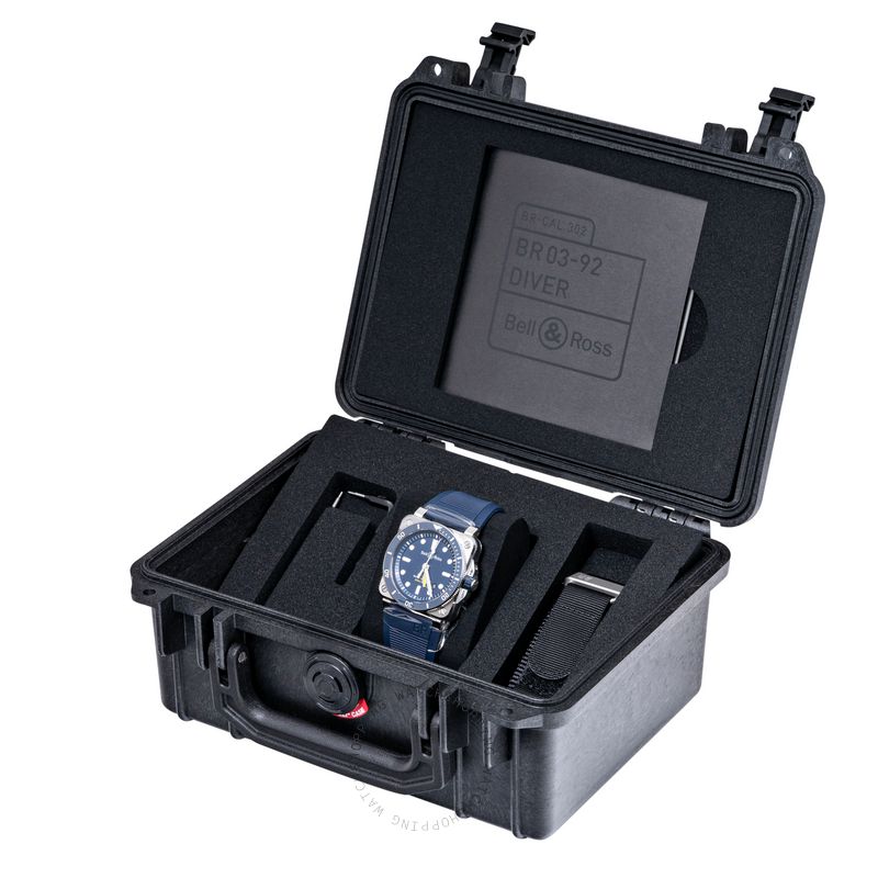 replica Bell & Ross Instruments BR0392-D-BU-ST/SRB WATCHES 4