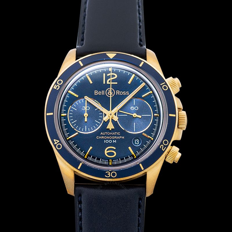 replica Bell & Ross Vintage BRV294-BLU-BR/SCA WATCHES 4 
