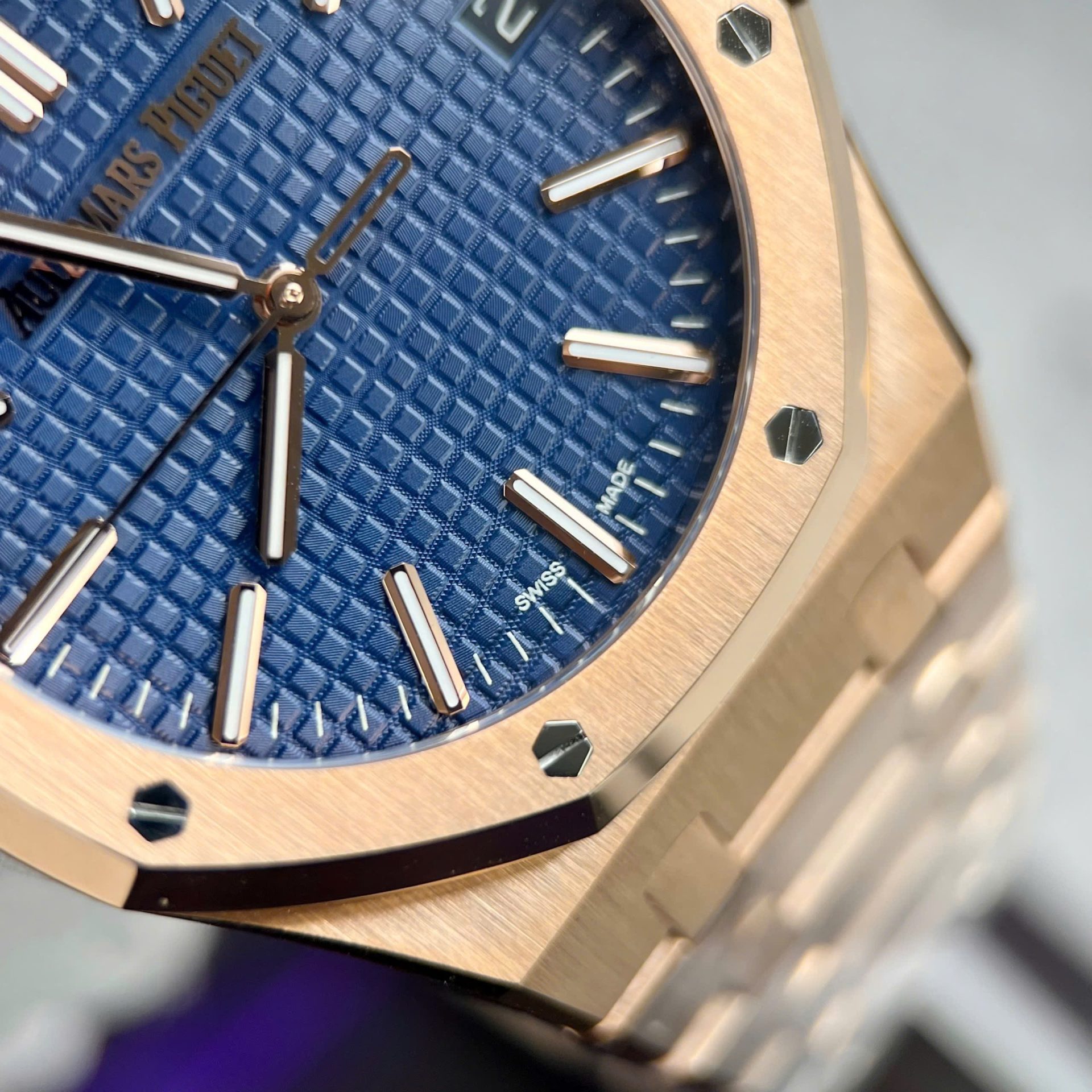 replica Audemars Piguet Royal Oak 26715ST Blue Dial Replica Watch ZF Factory 38mm WATCHES 4 