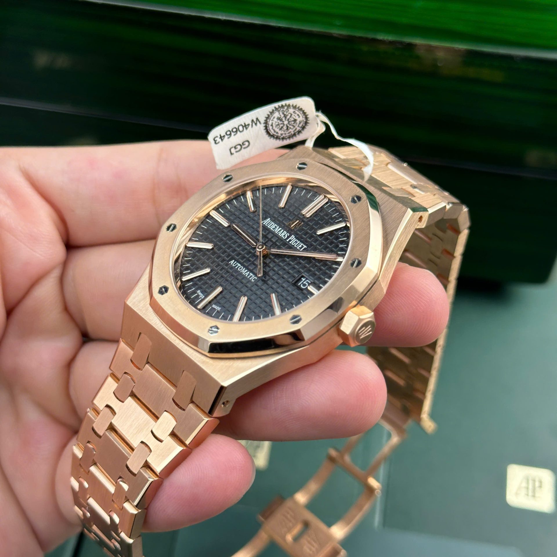 replica Audemars Piguet Fake Watch Royal Oak 15450 White Gold IP Factory 37mm WATCHES 4 