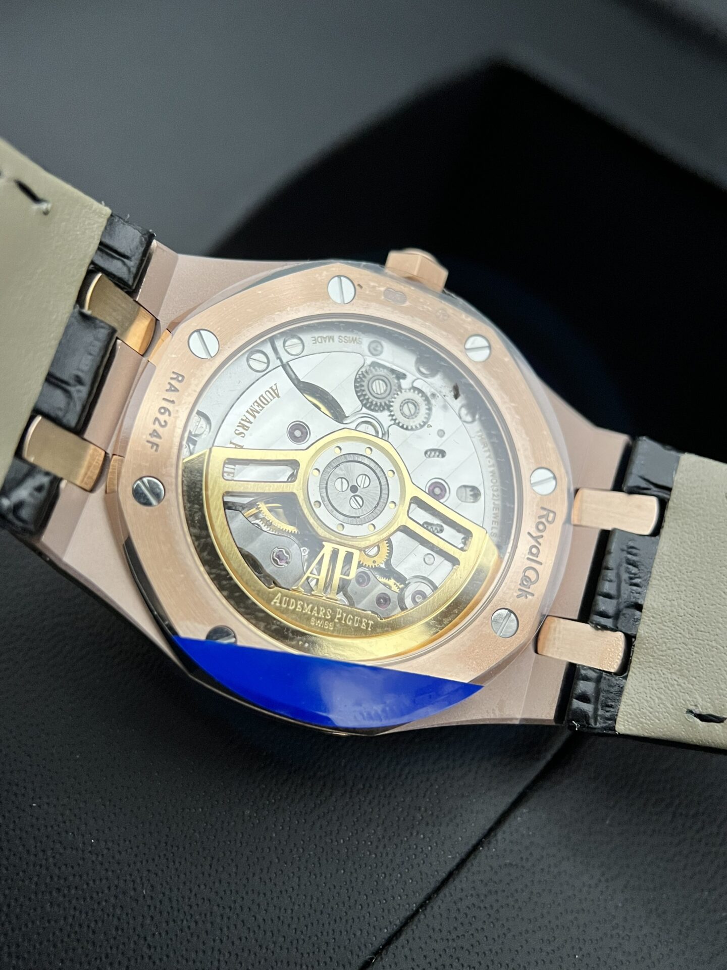 replica Audemars Piguet Replica Watch Royal Oak Blue Dial Metal Wire 34mm WATCHES 4 