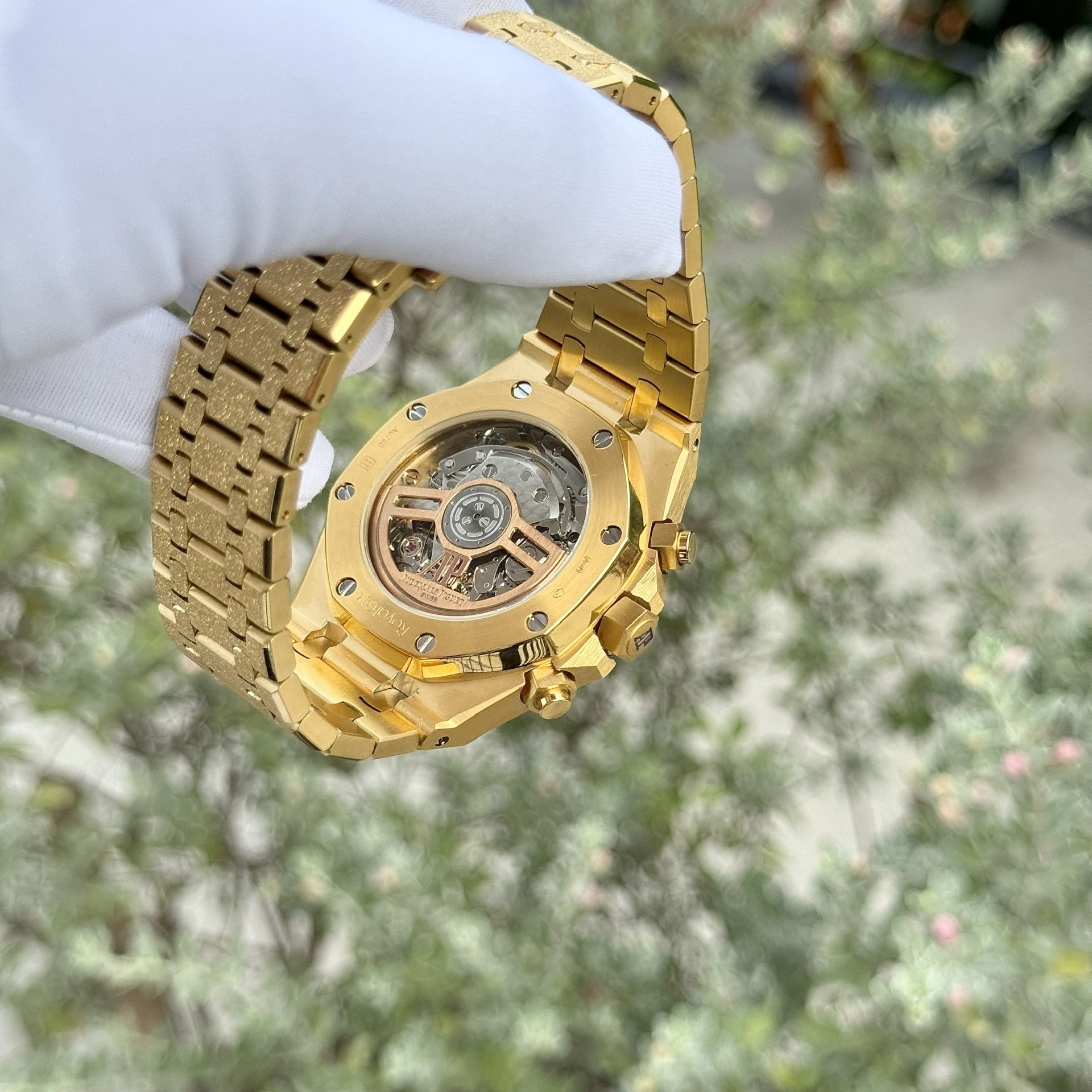 replica Audemars Piguet Replica Watches Royal Oak 15400OR Custom Moissanite Diamonds 41mm WATCHES 4 