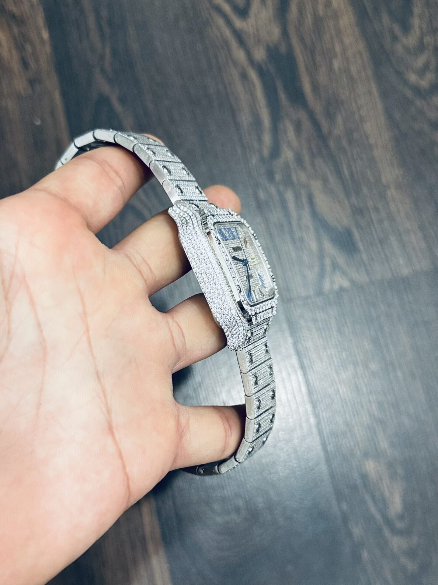 replica Cartier Replica Watch Santos White Dial Rubber Strap BV Factory 39.8mm WATCHES 4 