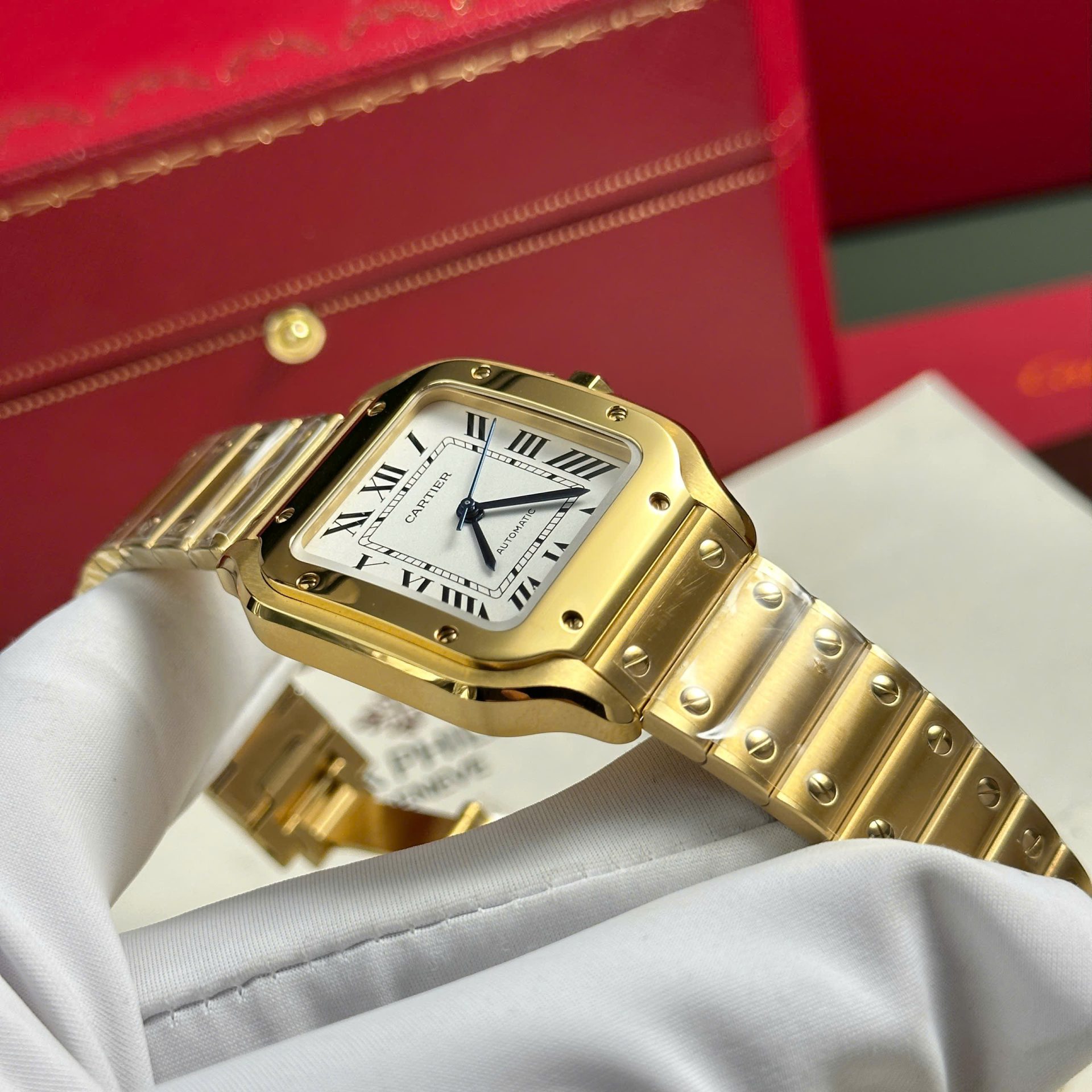 replica Cartier Santos WSSA0029 Replica 1:1 Watch BV Factory 35mm WATCHES 4 