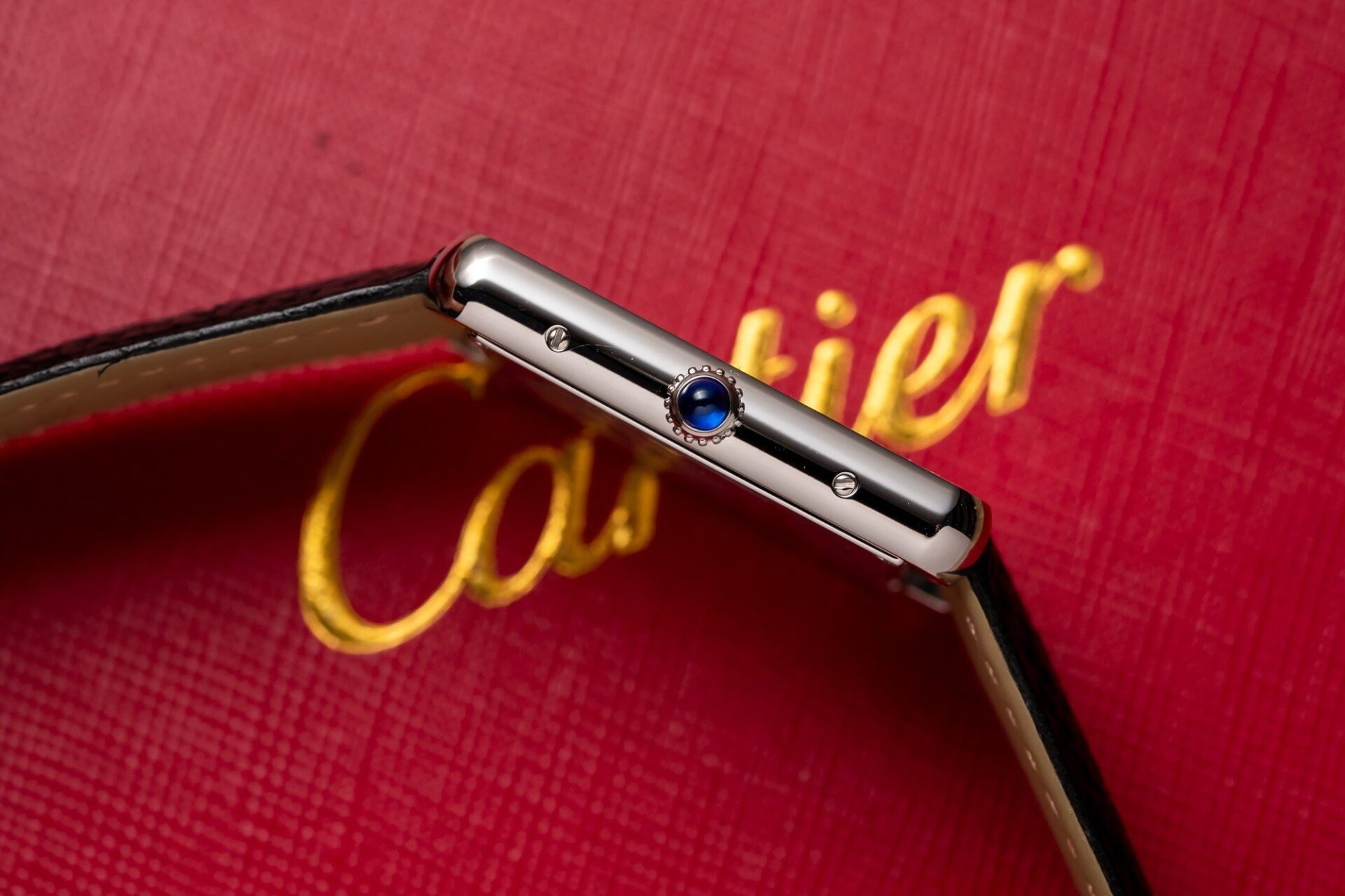 replica Cartier Santos Best Replica Watch With Full Natural Diamond VVS Blue Dial 39.8mm WATCHES 4 