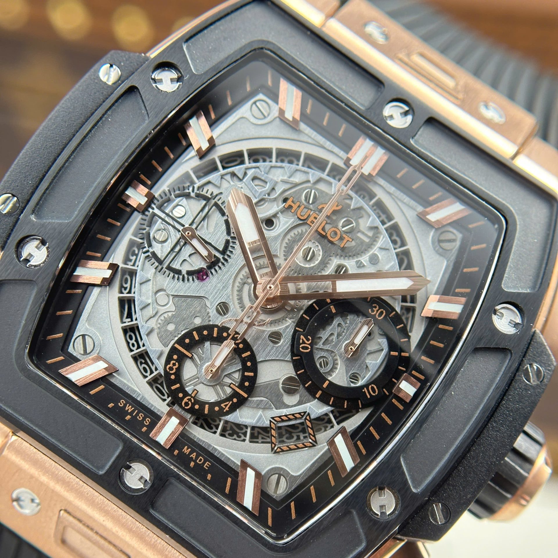 replica Hublot Best Replica Watch Big Bang Unico White Ceramic Rubber Strap BBF Factory 42mm WATCHES 4 
