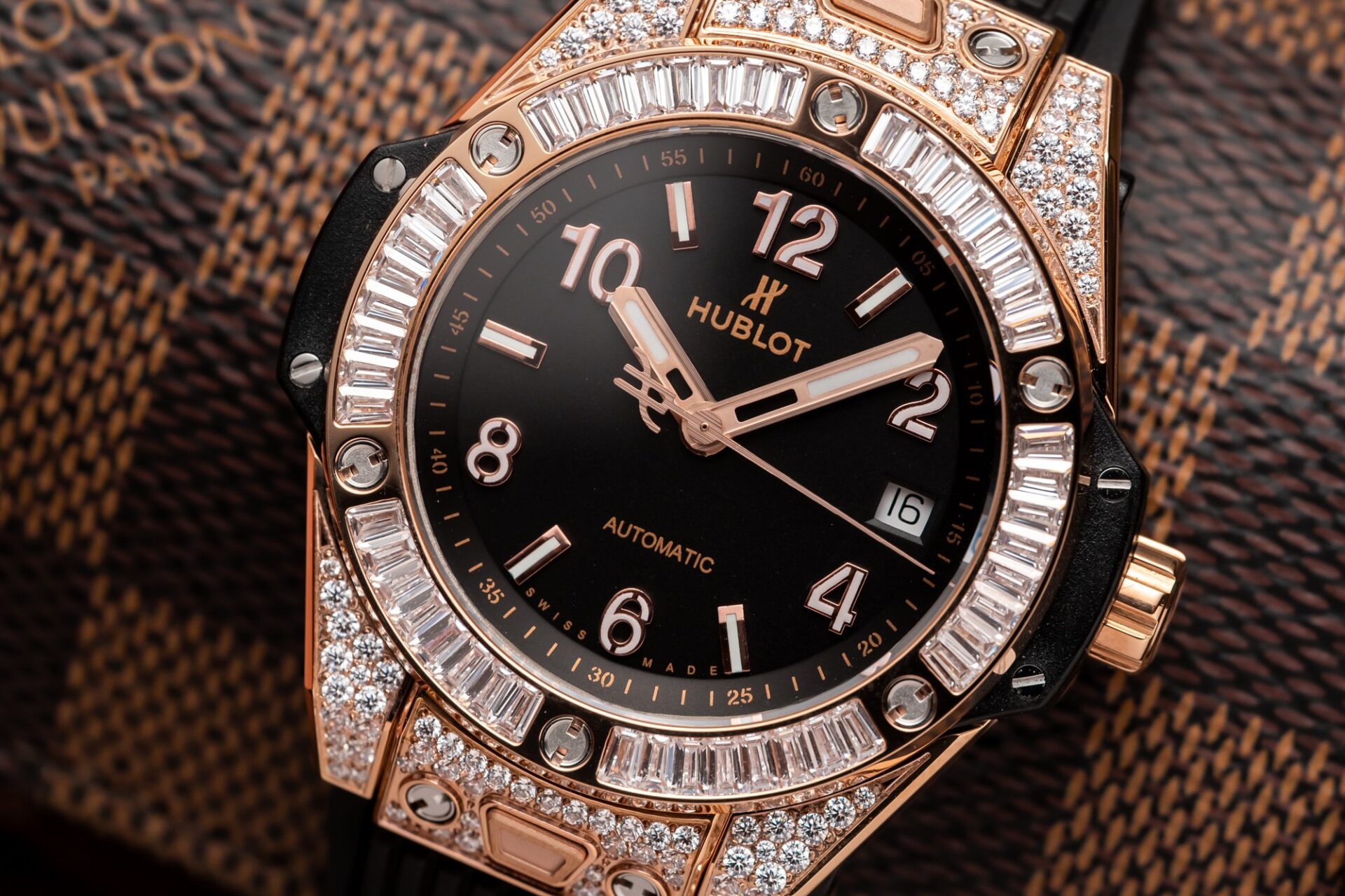 replica Hublot Replica Watches Big Bang Sang Bleu ll King Gold Black Dial BBF 45mm WATCHES 4 
