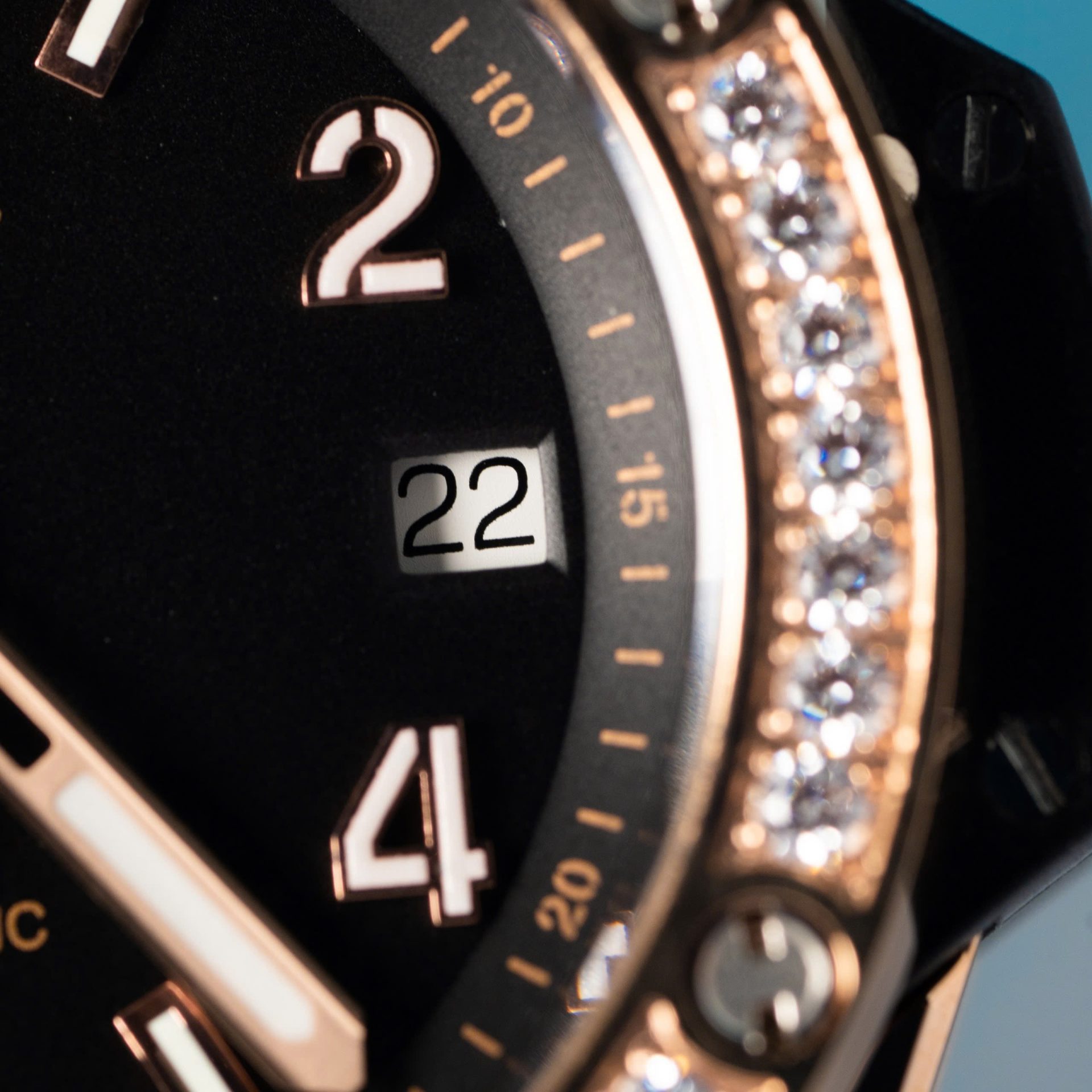 replica Hublot Replica Watches Big Bang Sang Bleu ll King Gold Black Dial BBF 45mm WATCHES 4 