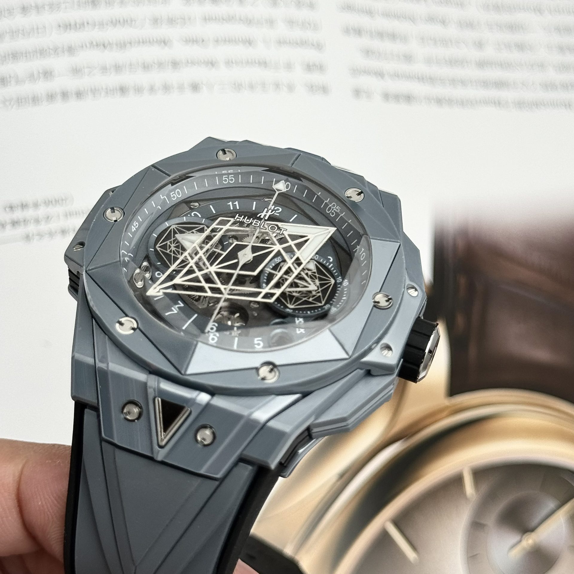 replica Hublot Replica Watch Big Bang Unico King Gold Rubber Strap BBF Factory 42mm WATCHES 4 