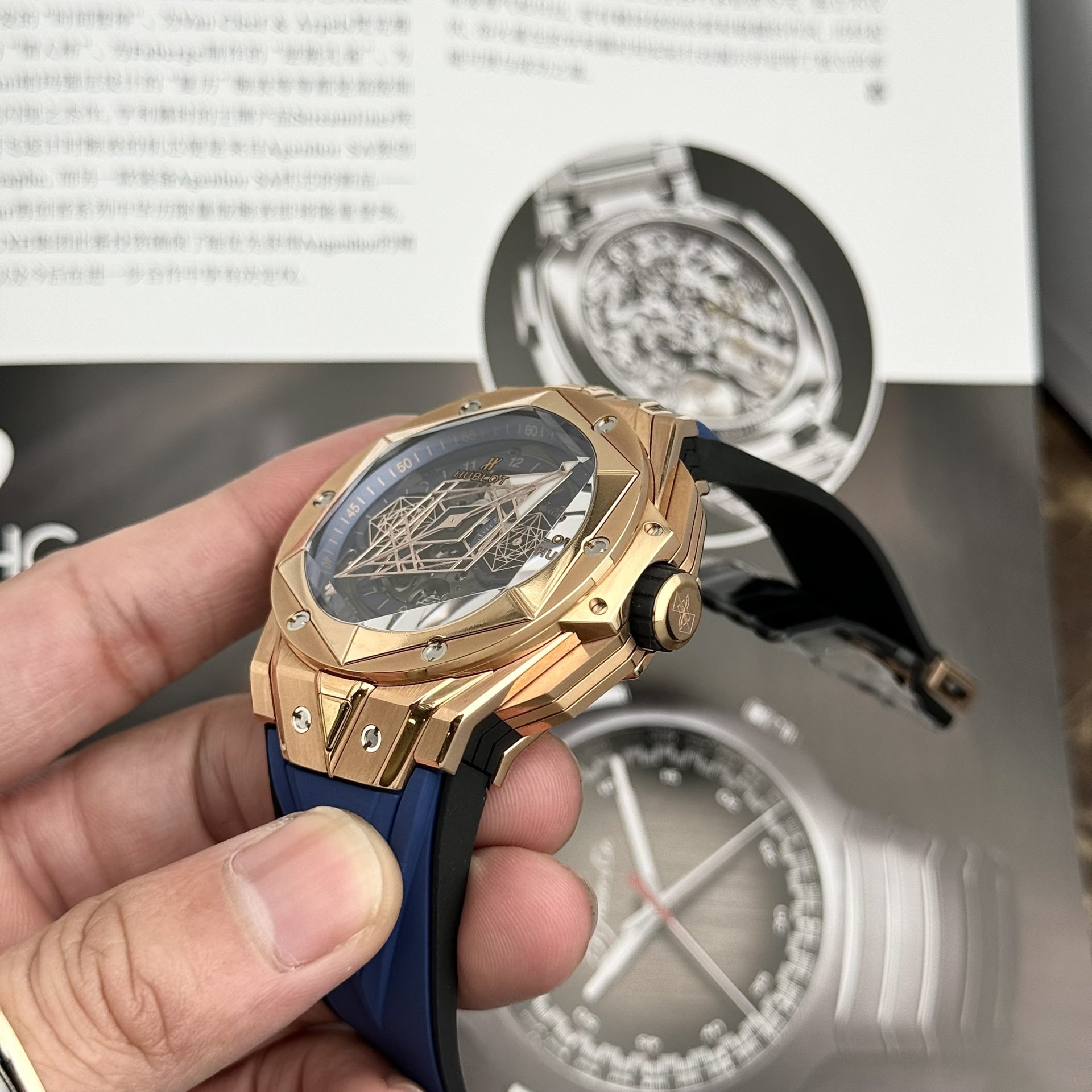 replica Hublot Replica Watch Big Bang Unico King Gold Rubber Strap BBF Factory 42mm WATCHES 4 
