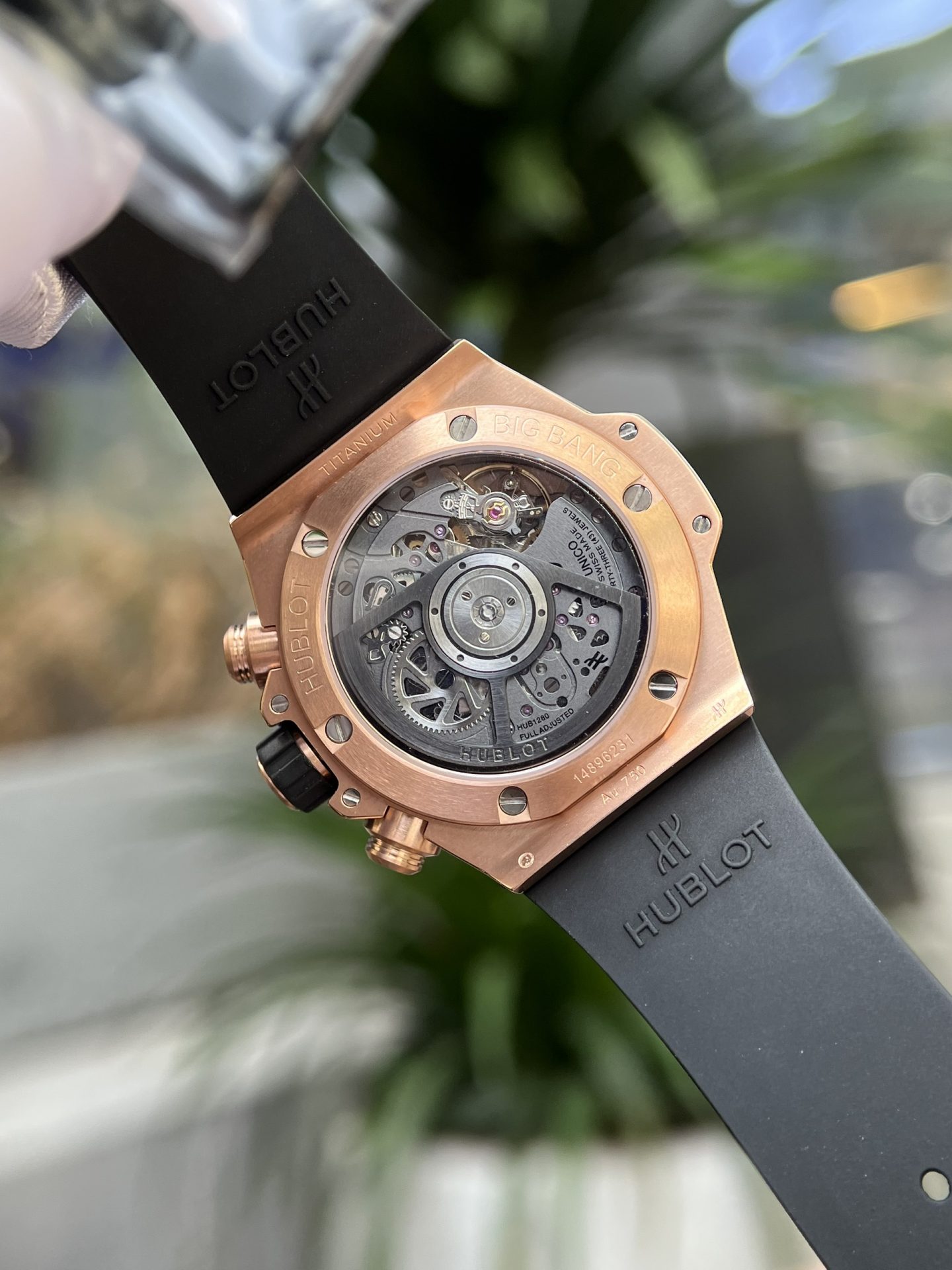 replica Hublot Best Replica Watch Big Bang Unico White Ceramic Rubber Strap BBF Factory 42mm WATCHES 4 