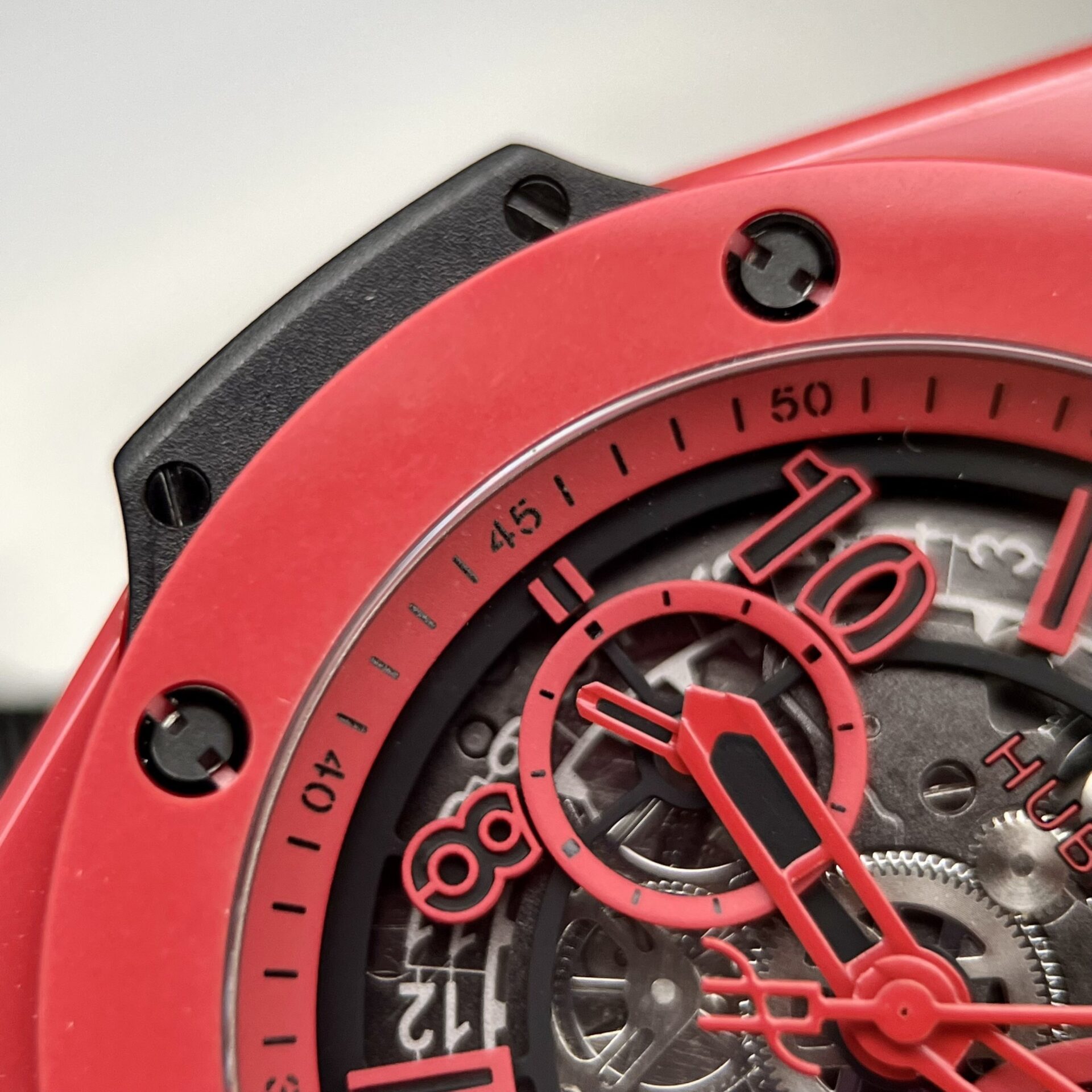 replica Hublot Best Replica Watch Big Bang Sang Bleu II King Gold White Dial BBF 45mm WATCHES 4 