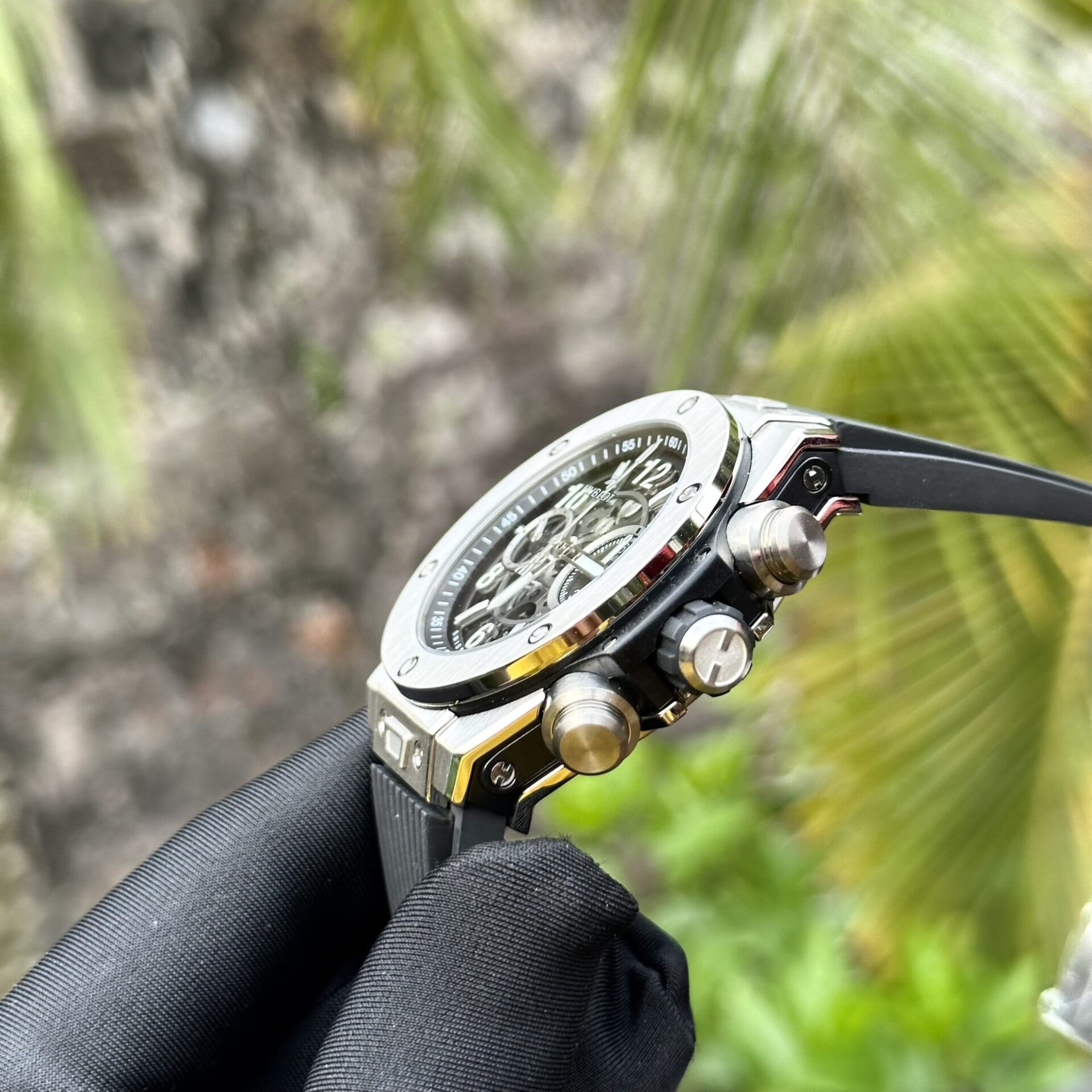 replica Hublot Best Replica Watch Big Bang Unico White Ceramic Rubber Strap BBF Factory 42mm WATCHES 4 