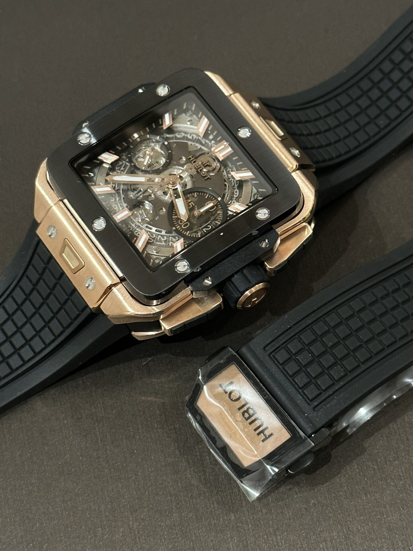 replica Hublot Replica Watch Square Bang Unico Ceramic Black BBF Factory 42mm WATCHES 4 