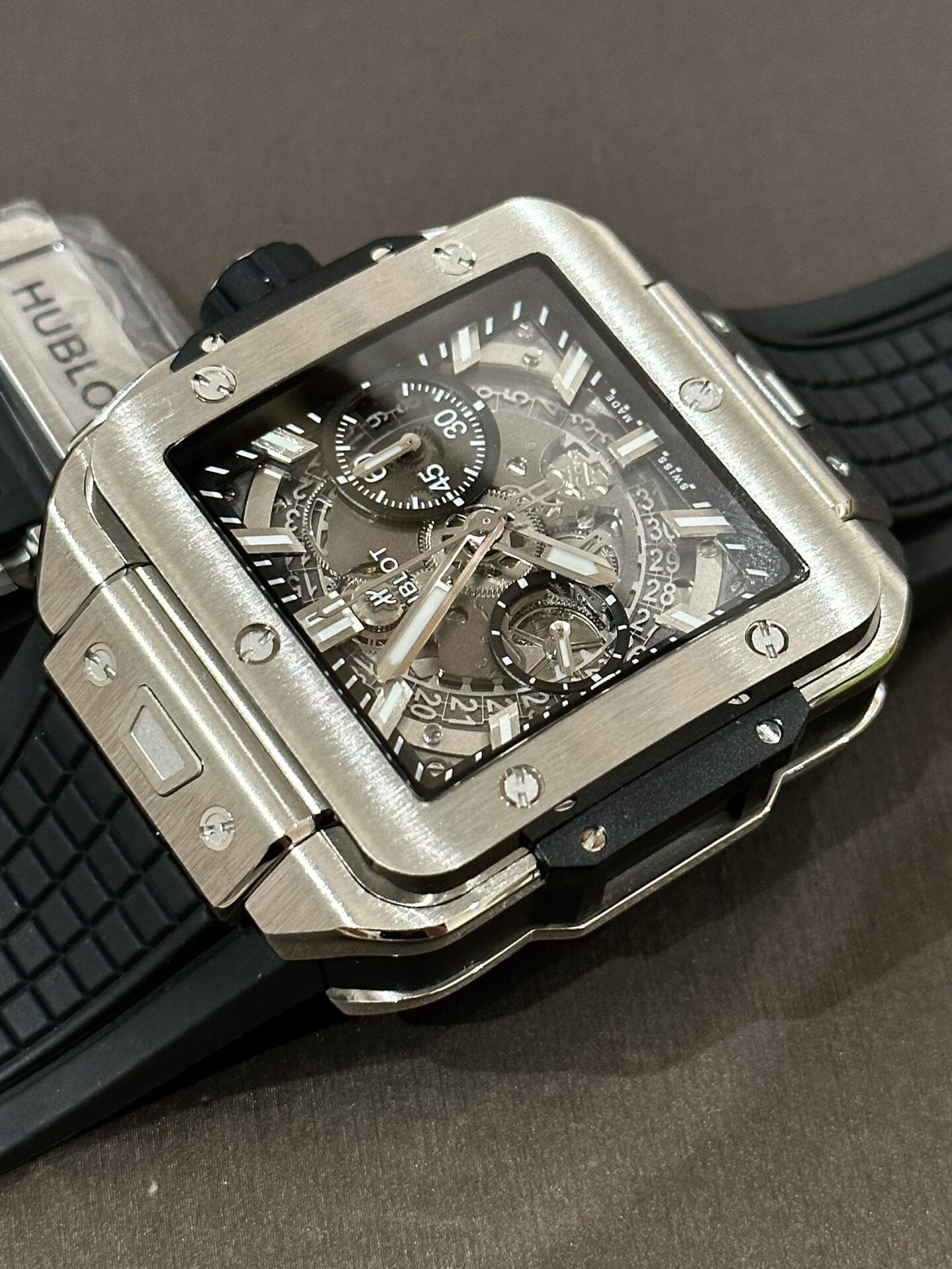 replica Hublot Replica Watch Big Bang Sang Bleu II Titanium Black Dial BBF 45mm WATCHES 4 