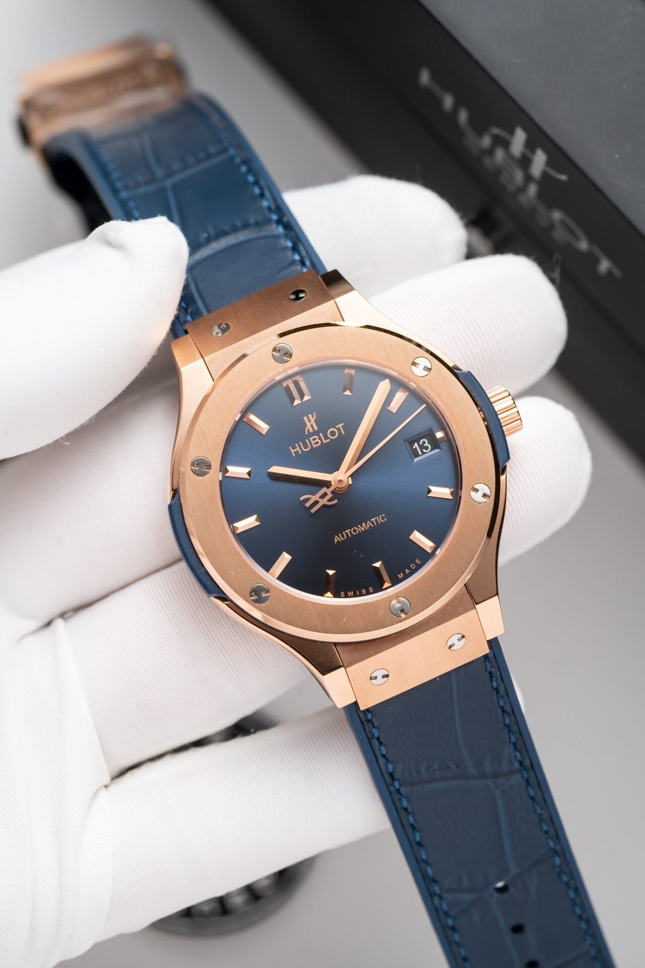 replica Hublot Replica Watches Big Bang Sang Bleu II Titanium White Dial BBF 45mm WATCHES 4 