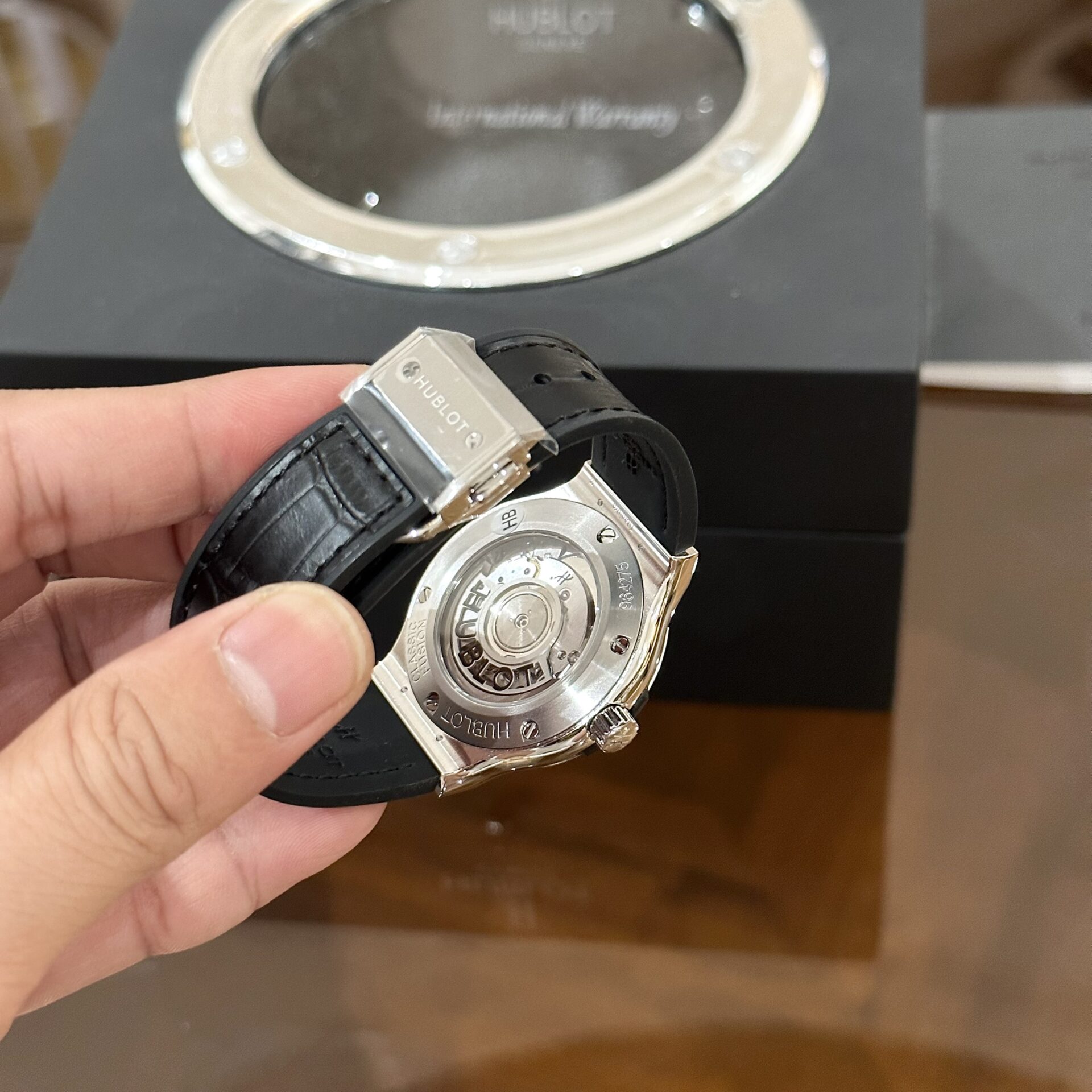 replica Hublot Fake Watch Big Bang One Click Dial Blue Custom Diamonds Moissanite 39mm WATCHES 4 