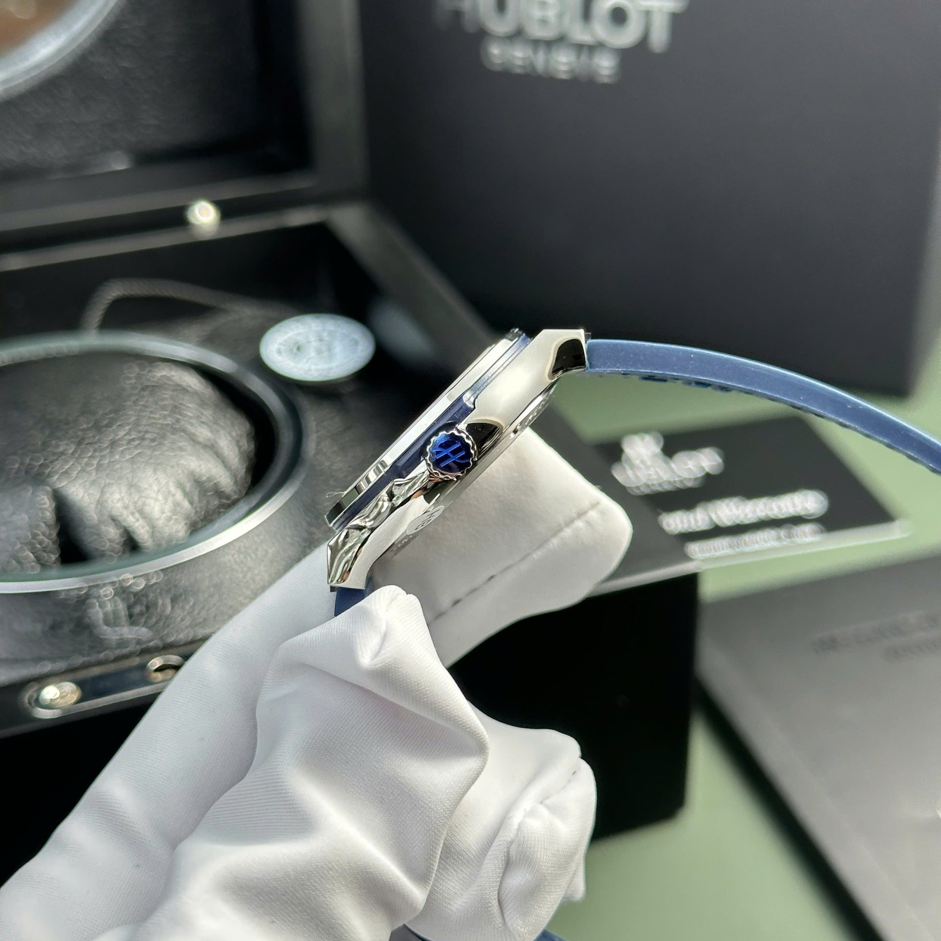 replica Hublot Replica Watches Square Bang Unico Ceramic White BBF Factory 42mm WATCHES 4 