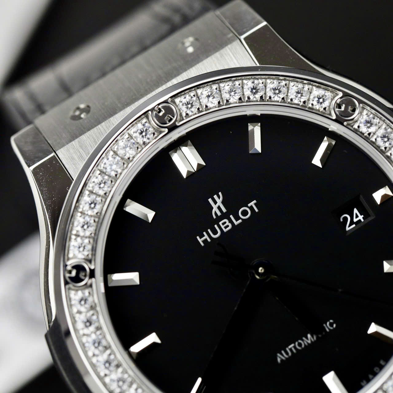 replica Hublot Replica Watch Big Bang Sang Bleu II Titanium Black Dial BBF 45mm WATCHES 4 