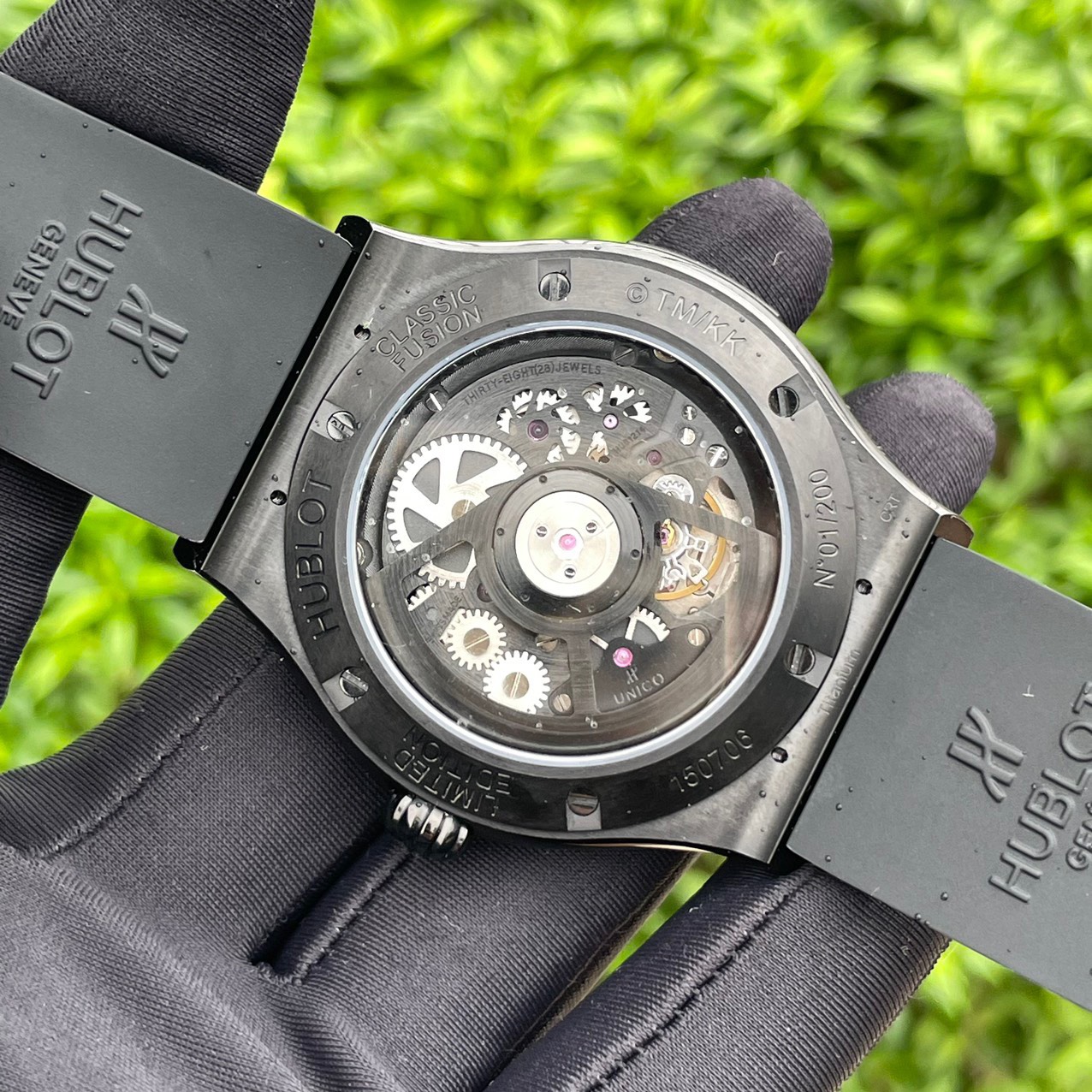 replica Hublot Replica Watches Spirit Of Big Bang King Gold Bezel Ceramic Blue 42mm WATCHES 4 