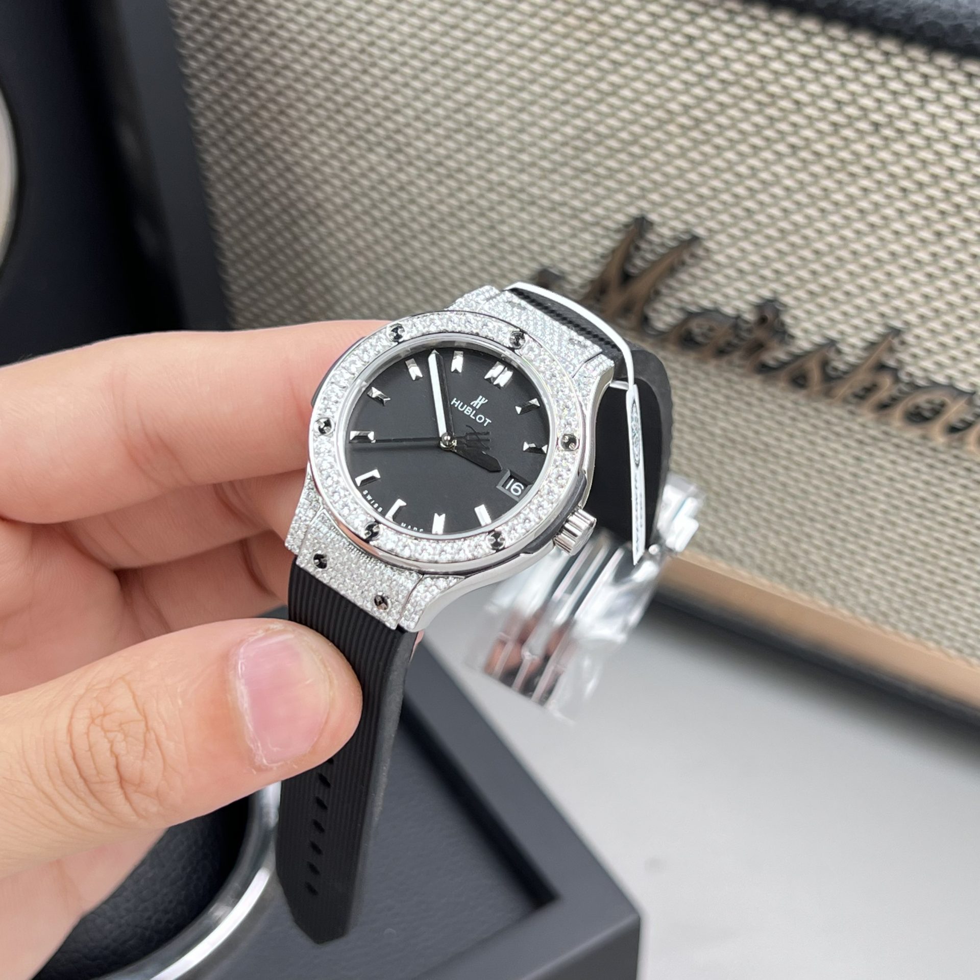 replica Hublot Replica Watch Orlinski Custom Demi Moissanite Diamonds 40mm WATCHES 4 